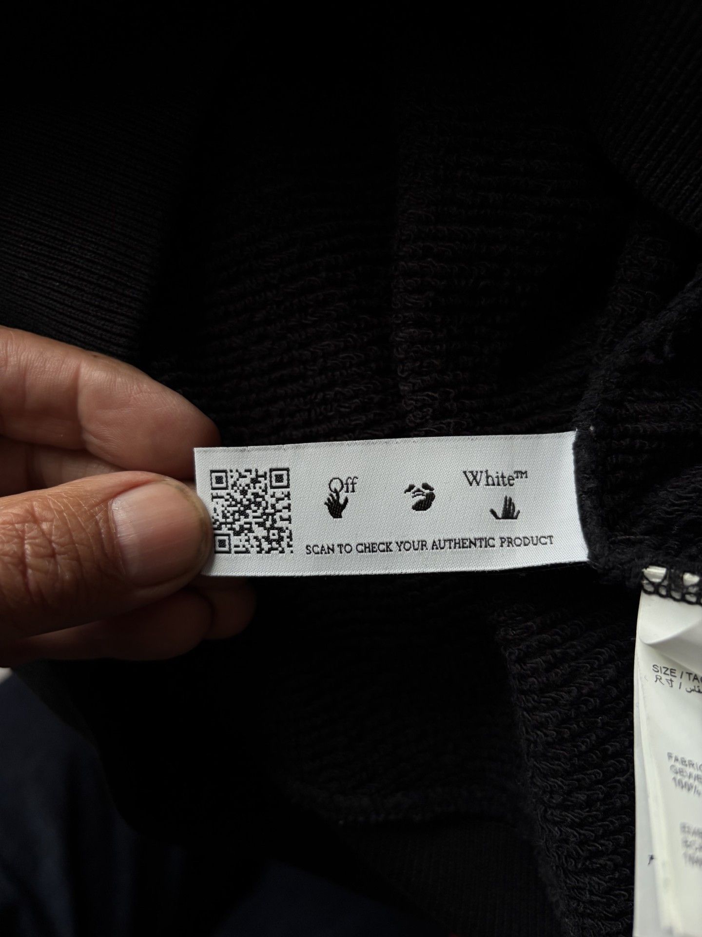 Off-White Black vcotton Off-White hoody Size US XS / EU 42 / 0 - 8 Thumbnail