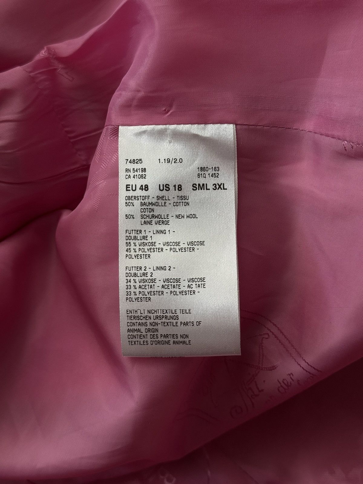Bogner Bogner luxury wool blend pink blazer Size XXL / US 16-18 / IT 52-54 - 9 Thumbnail