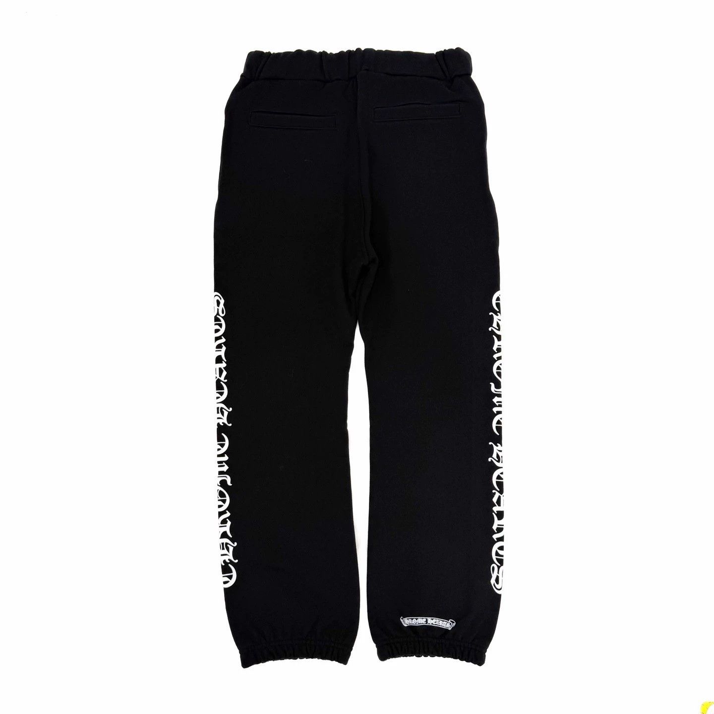 Chrome Hearts Chrome Hearts Black & White Logo Roller Sweatpants Size US 29 - 1 Thumbnail