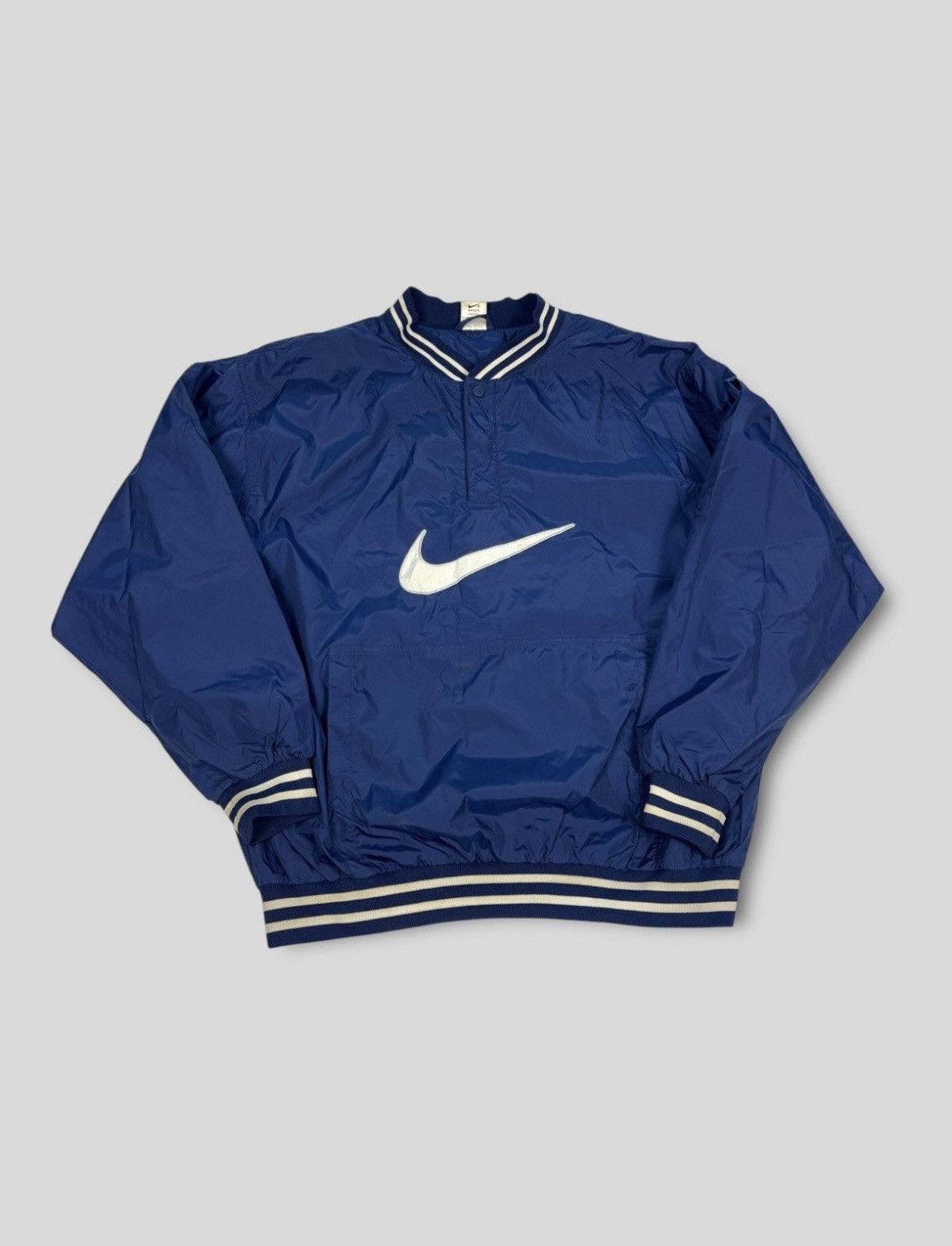 Vintage Nike Vintage Windbreaker Jacket Big Swoosh Size US XL / EU 56 / 4 - 1 Thumbnail