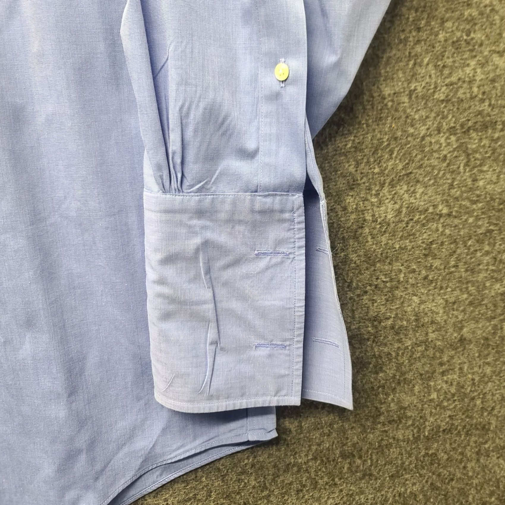 Brooks Brothers Brooks Brothers Shirt Mens 16 Regular Long Sleeve Button-Up Non-Iron Blue Cotton Size US L / EU 52-54 / 3 - 3 Thumbnail