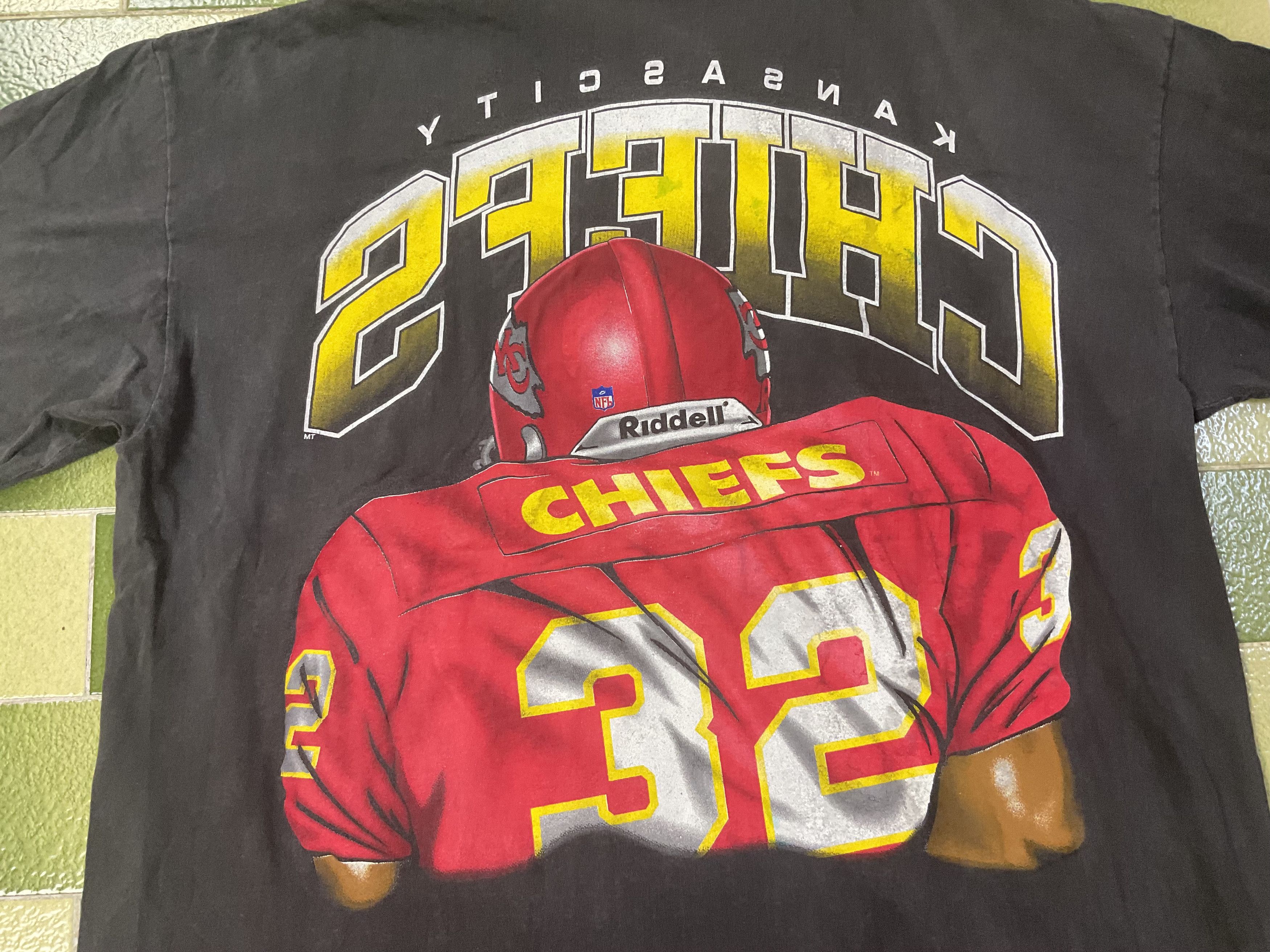 NFL Vintage 1994 NFL Kansas City Chiefs Riddell T-Shirt Size US XL / EU 56 / 4 - 4 Thumbnail