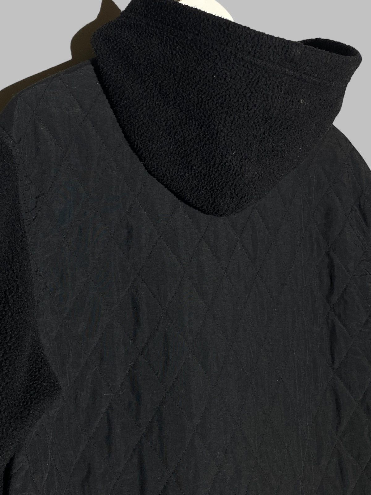 Supreme Supreme Hooded Fleece Nylon Shirt Jacket Black Size US M / EU 48-50 / 2 - 19 Thumbnail