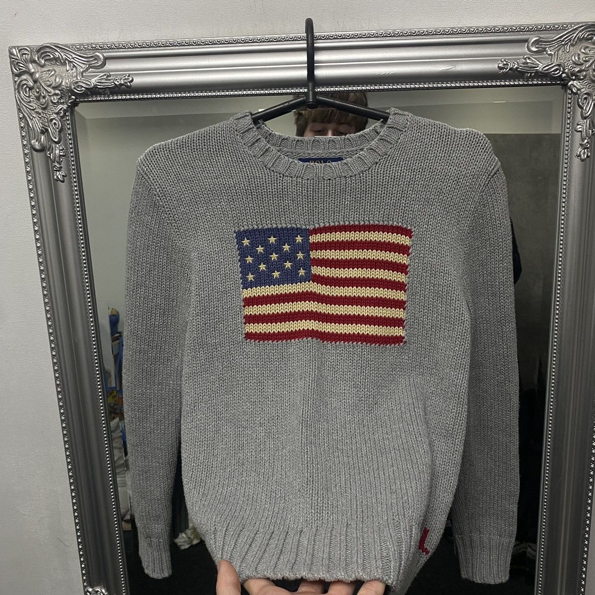 Polo Ralph Lauren Polo Ralph Lauren Sweater USA flag vintage Size US XXS / EU 40 - 3 Thumbnail