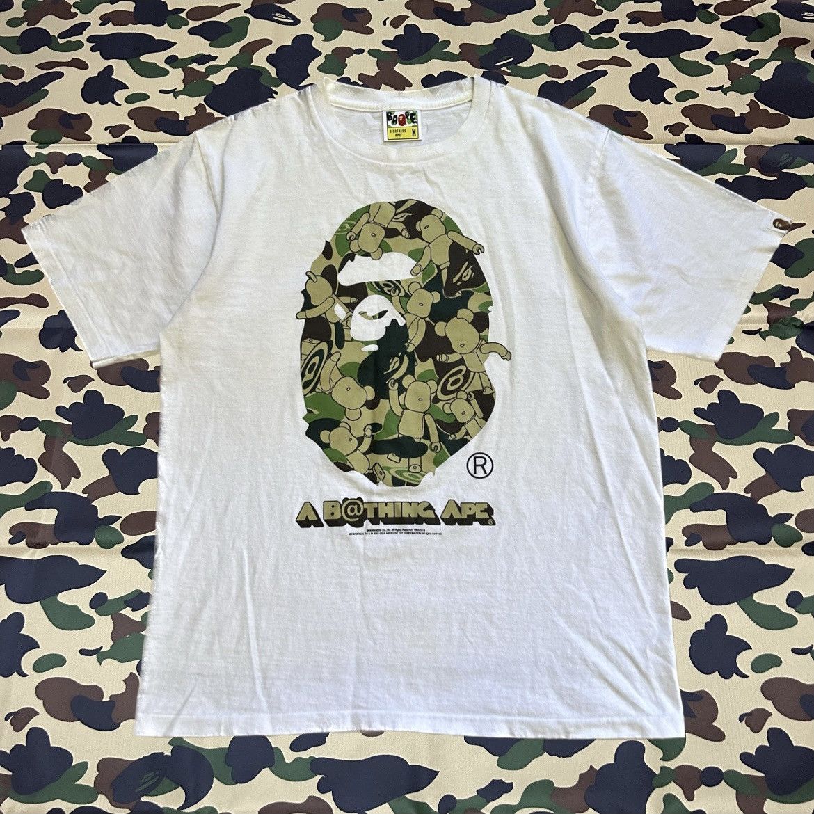 Bape A Bathing Ape X BearBrick Collab Tee Size US M / EU 48-50 / 2 - 1 Thumbnail