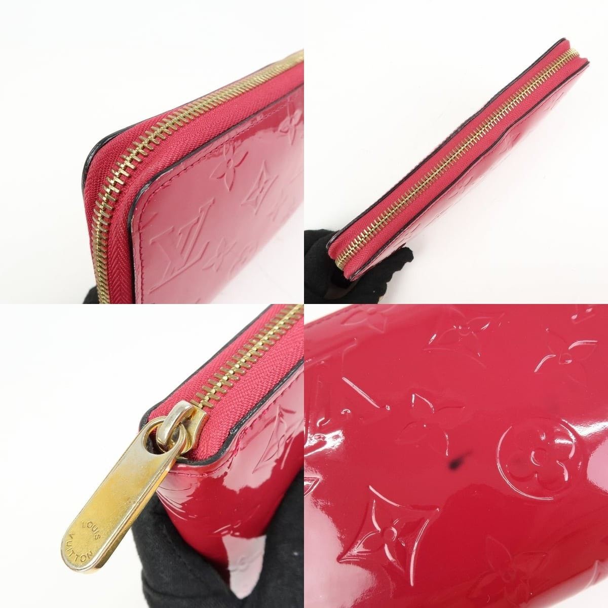 Louis Vuitton Louis Vuitton Monogram Vernis Zippy Wallet Patent Pink Size ONE SIZE - 5 Thumbnail