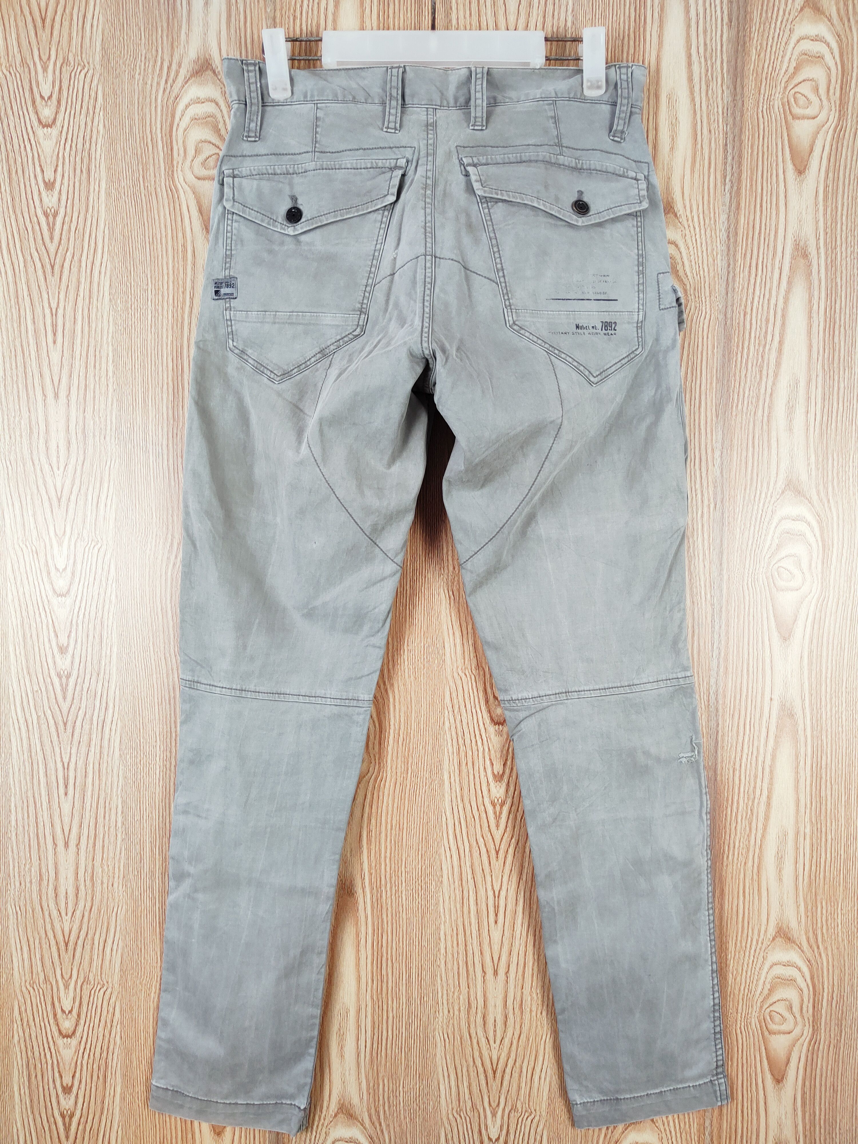 Japanese Brand I'z Frontier Gray Multipocket Tactical Cargo Pants #W859 Size US 30 / EU 46 - 8 Thumbnail