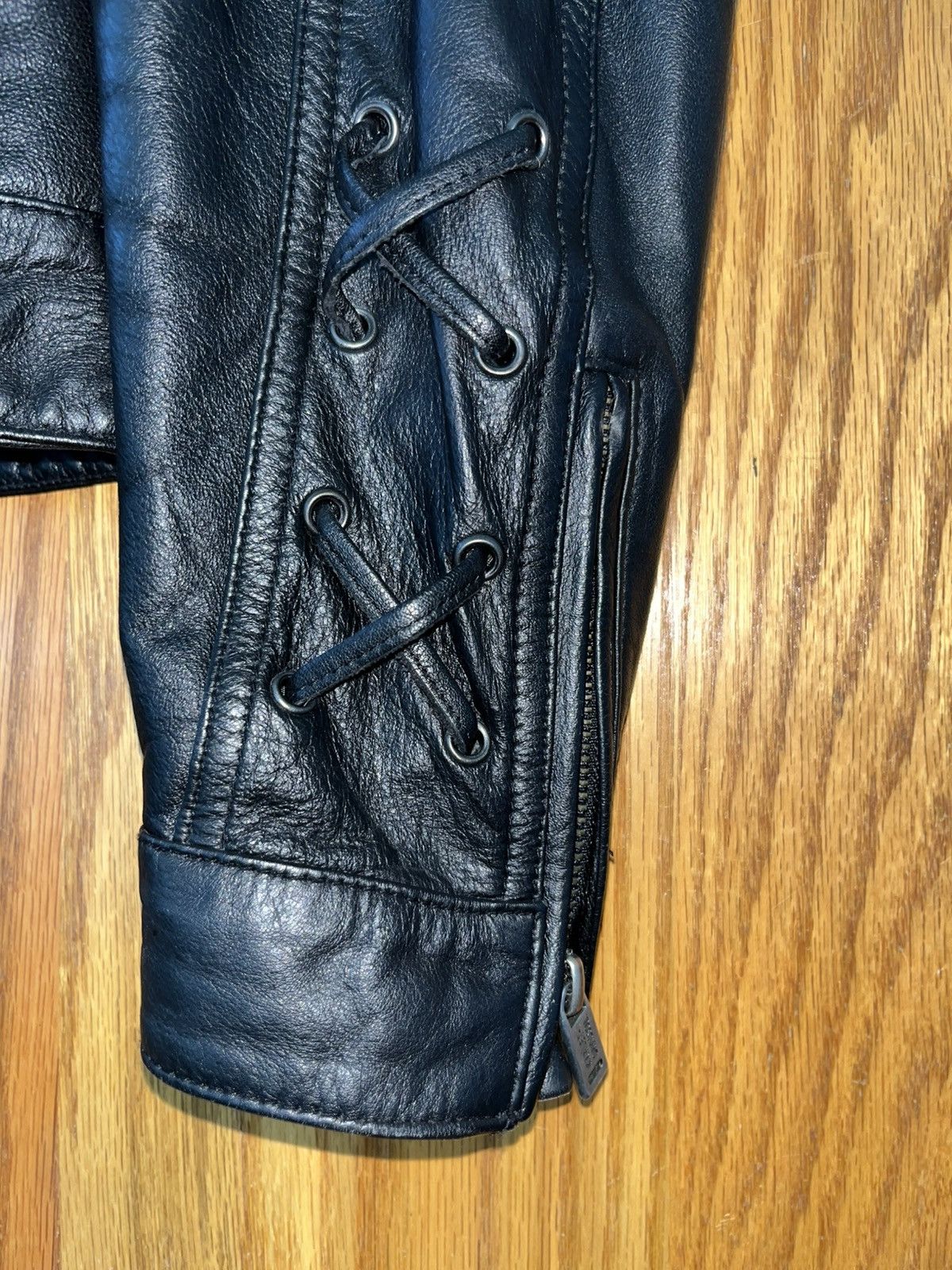 Harley Davidson Mint NOS 2002 Harley-Davidson Hacienda Leather Jacket Sz LW Size L / US 10 / IT 46 - 11 Thumbnail