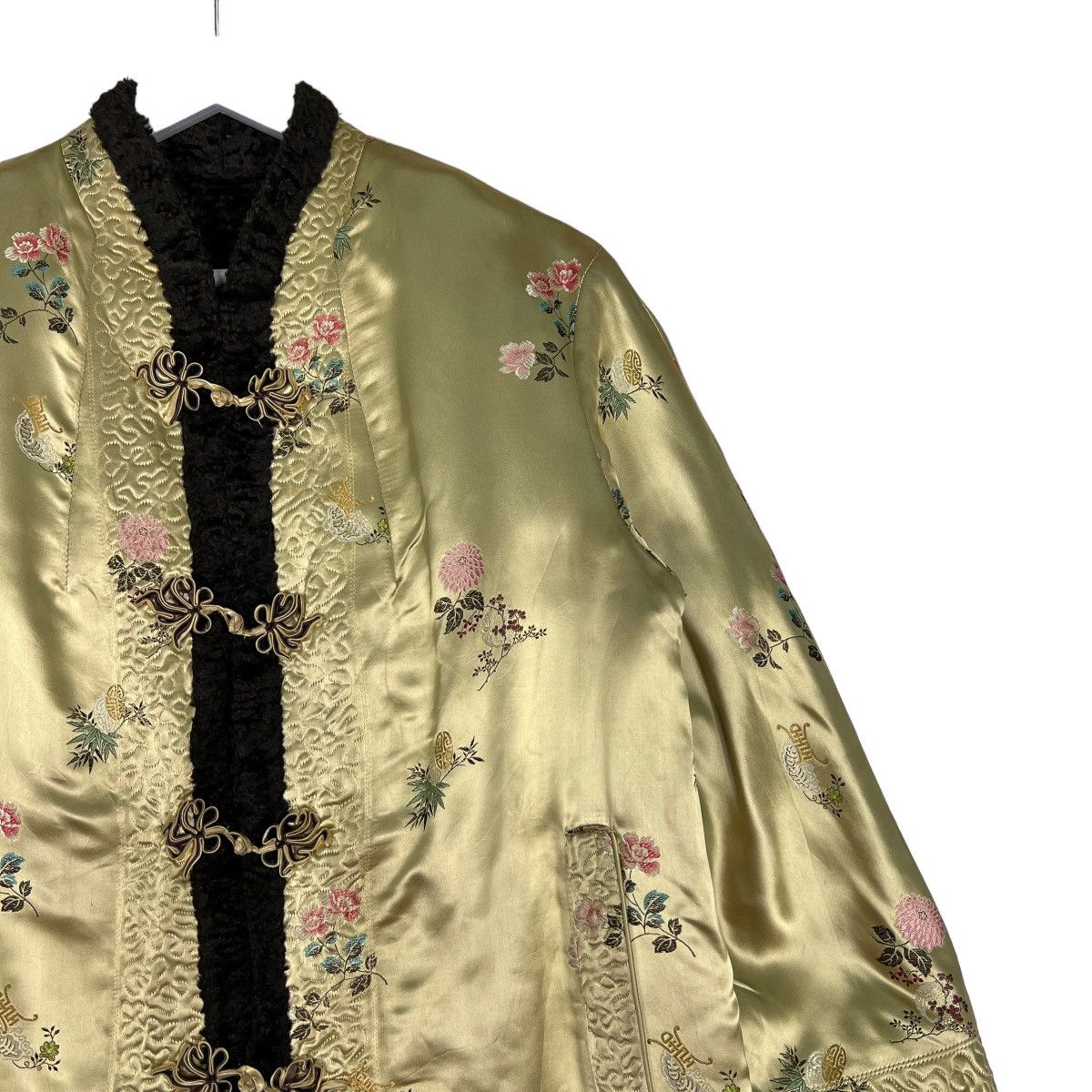Japanese Brand 🔥 RARE VINTAGE 60s RAYON MANDARIN REVERSIBLE JACKET Size US M / EU 48-50 / 2 - 6 Thumbnail