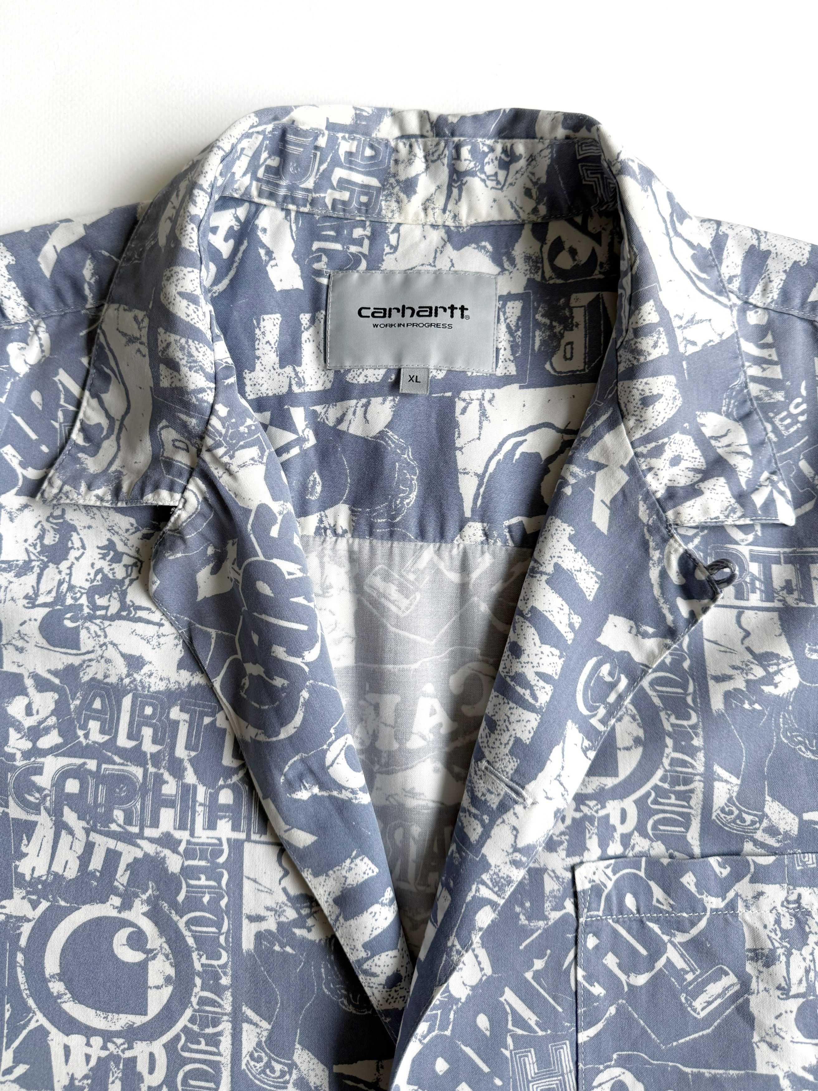 Carhartt Men's Carhartt S/S Collage Hawaiian Shirt (XL) Size US XL / EU 56 / 4 - 3 Thumbnail
