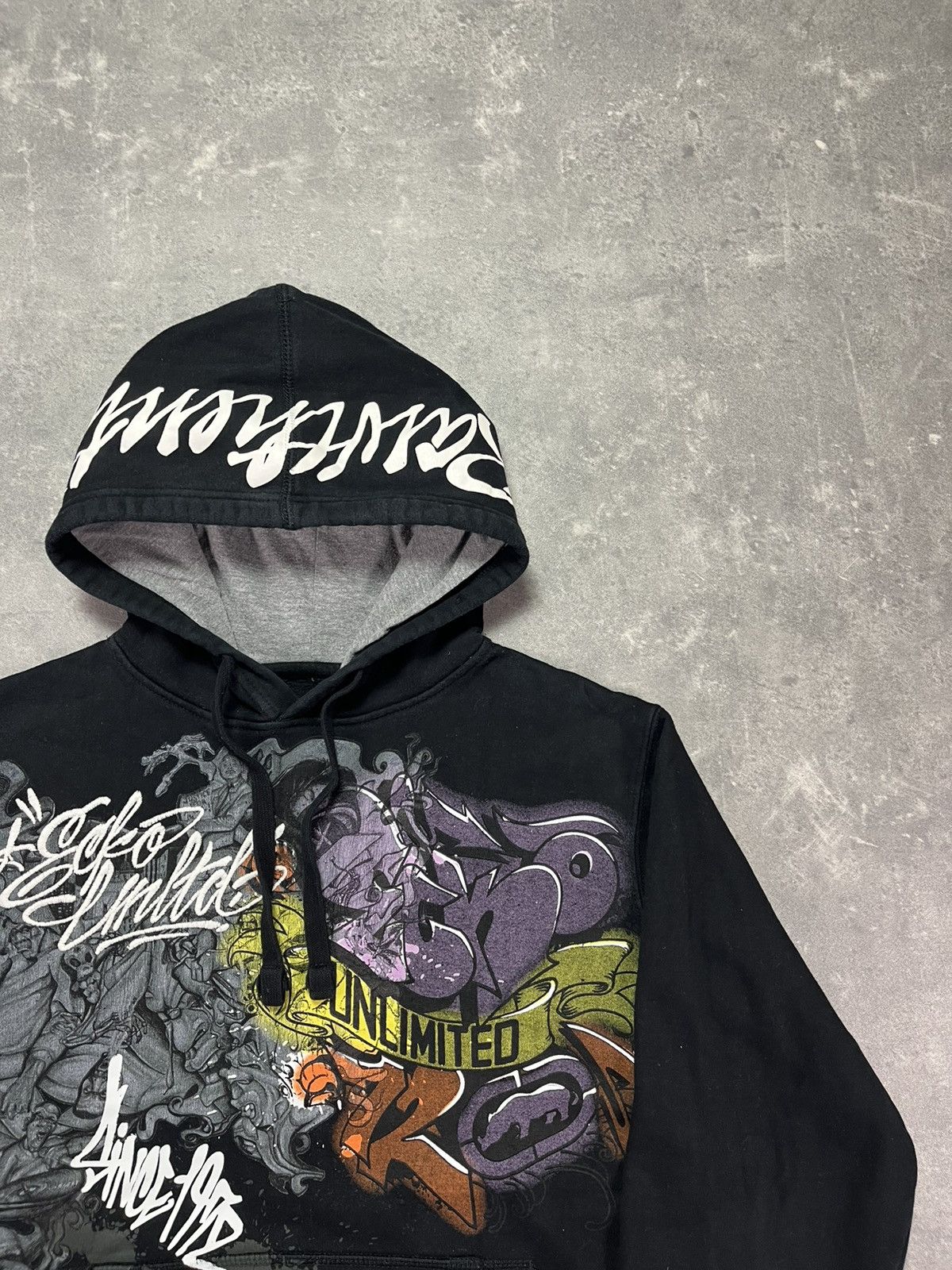 Ecko Unltd. Ecko Unltd. Printed Grafitti Hoodie M L Baggy Rare Size US M / EU 48-50 / 2 - 5 Thumbnail