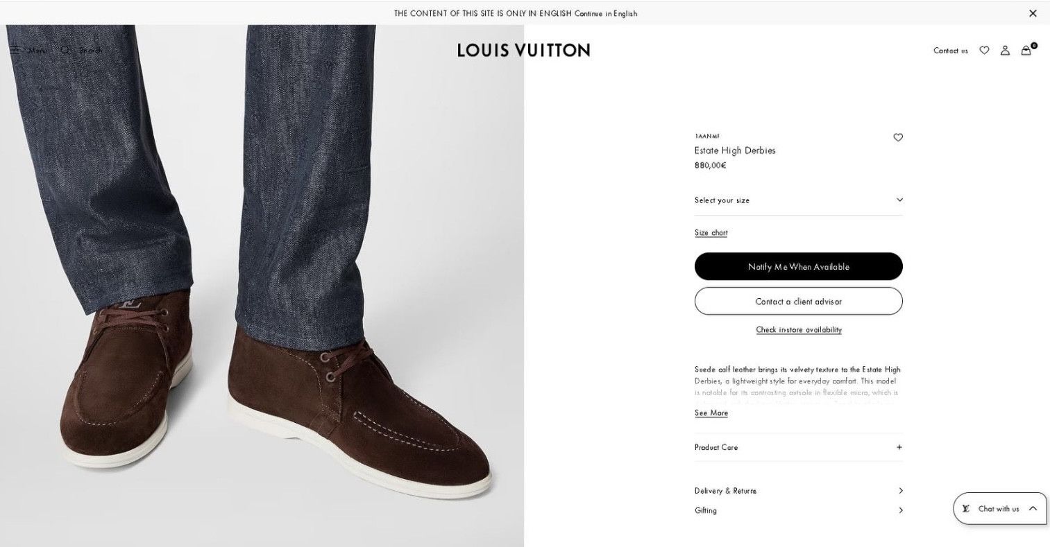 Louis Vuitton Louis Vuitton Estate High Derbies Grain Leather Loro Piana Size US 9 / EU 42 - 12 Thumbnail