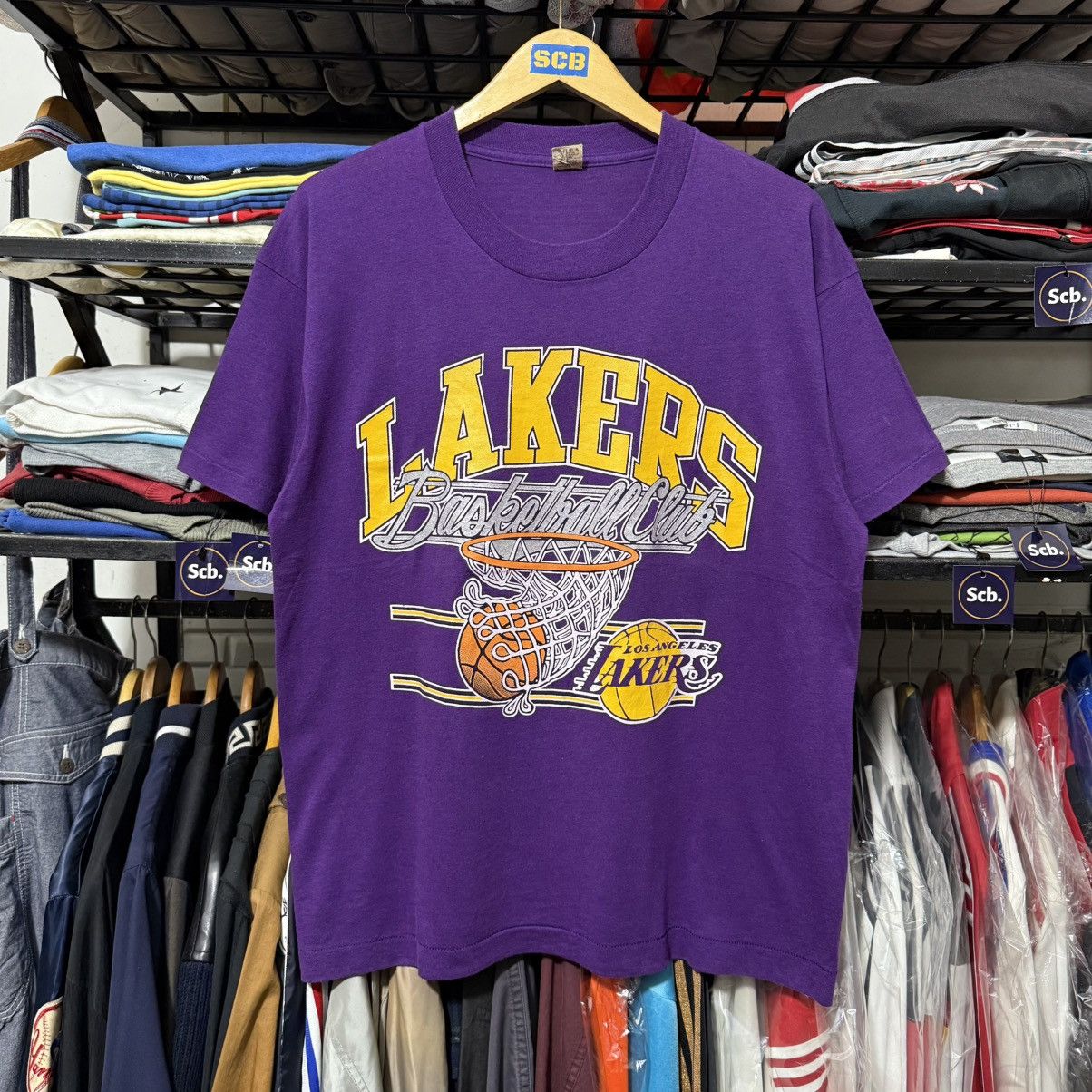 NBA Vintage NBA los angeles lakers t shirt Size US XL / EU 56 / 4 - 1 Thumbnail