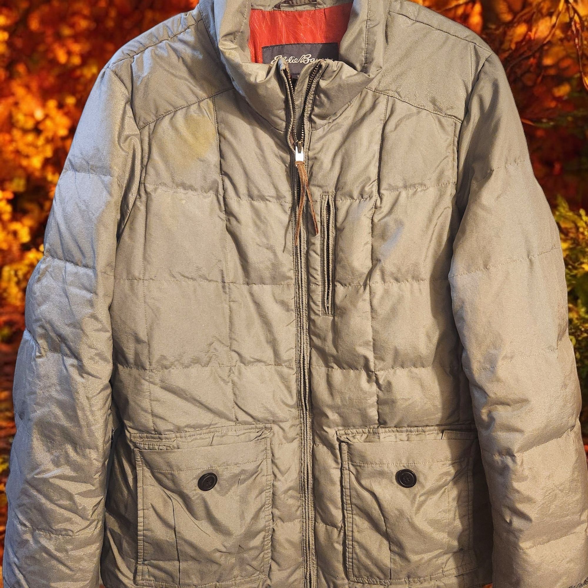 Eddie Bauer Eddie Bauer Womens Down Puffer Jacket Tan Size XL Quilted Sn Size XL / US 12-14 / IT 48-50 - 4 Thumbnail