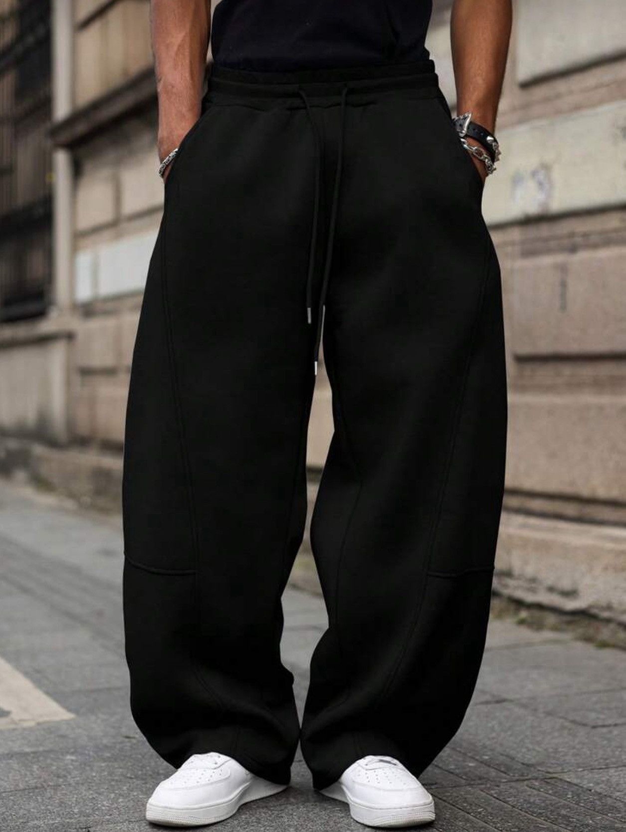 Japanese Brand Wide leg baggy sweatpants Size US 34 / EU 50 - 2 Thumbnail