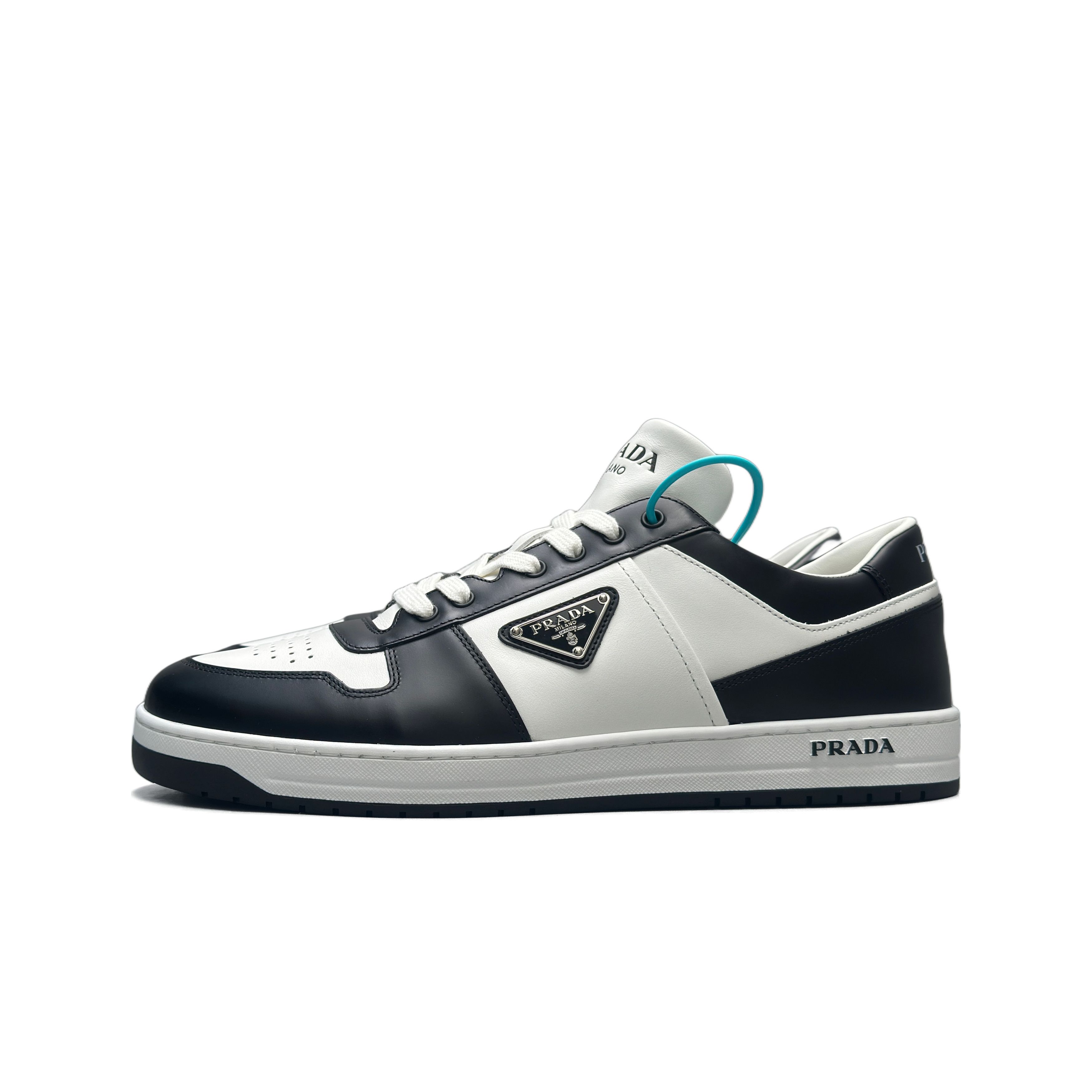 Prada Prada Downtown Leather Low-Top Sneakers US 12 Size US 12 / EU 45 - 1 Thumbnail