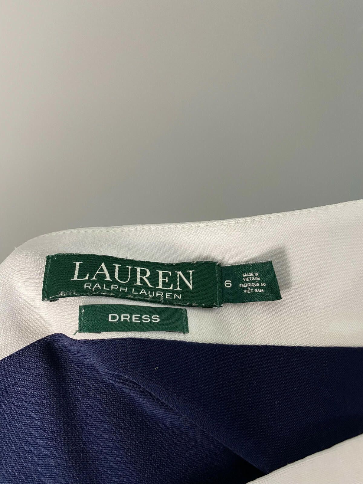 Lauren Ralph Lauren Ladies Lauren Ralph Lauren Blue Stripe A-Line Dress Size 6 Size M / US 6-8 / IT 42-44 - 8 Thumbnail