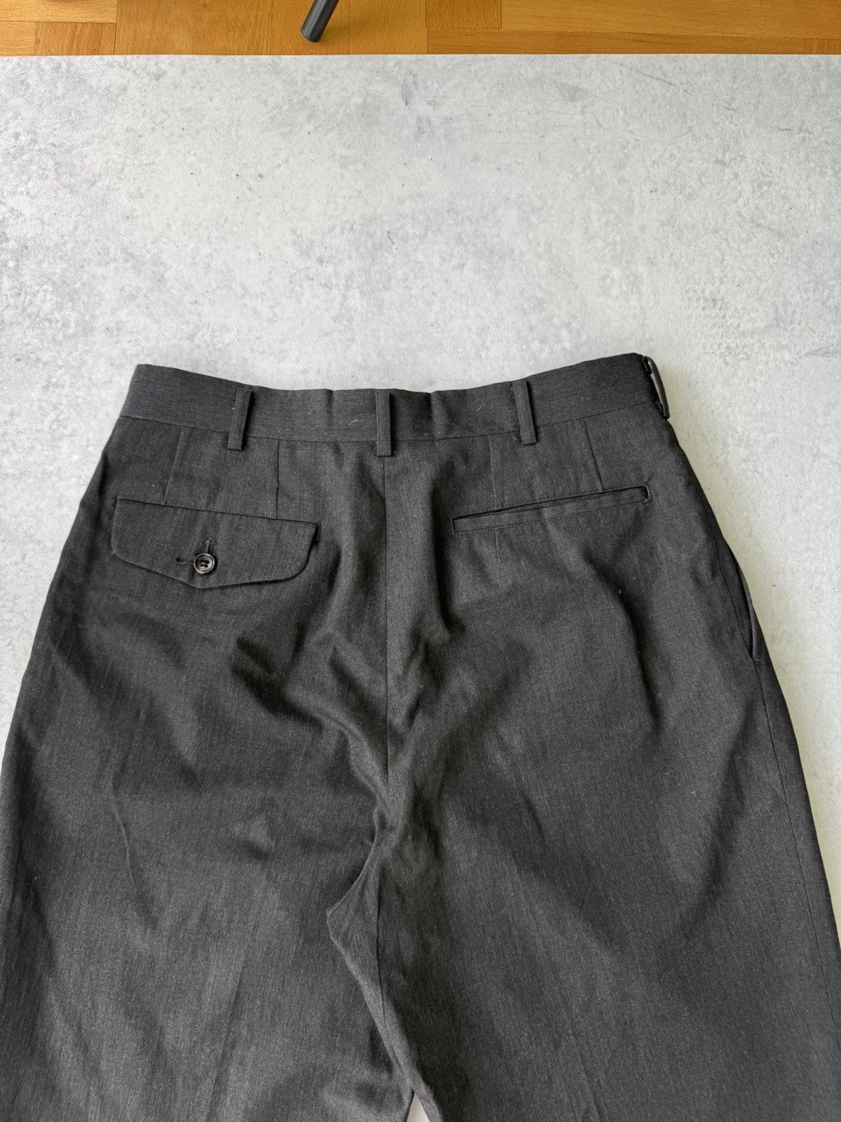 Comme des Garcons VTG 1989 Comme des Garcon Mens Wool Black Trouser Pants Size US 30 / EU 46 - 12 Thumbnail