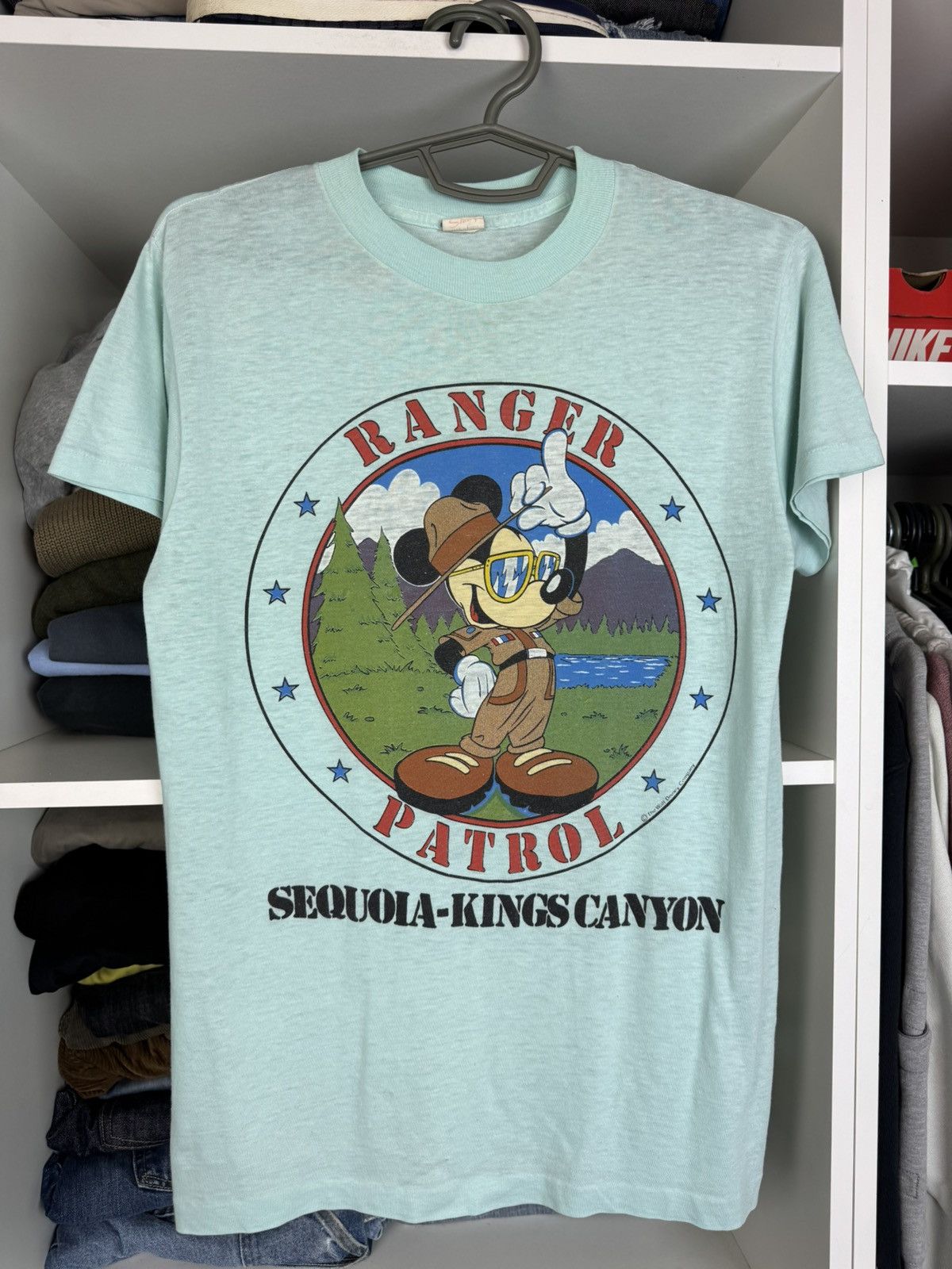 Mickey Mouse Vintage Mickey Mouse Single Stitch T-shirt Made in USA Size US L / EU 52-54 / 3 - 1 Thumbnail
