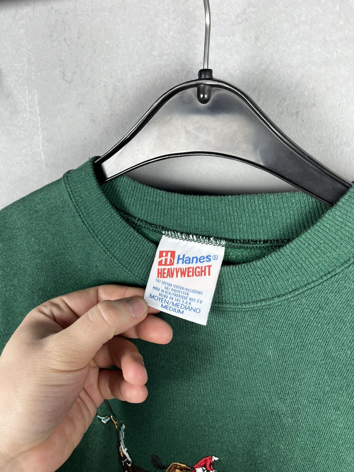Hanes × Vintage Hanes horses sweatshirt vintage 90s Size US M / EU 48-50 / 2 - 2 Thumbnail