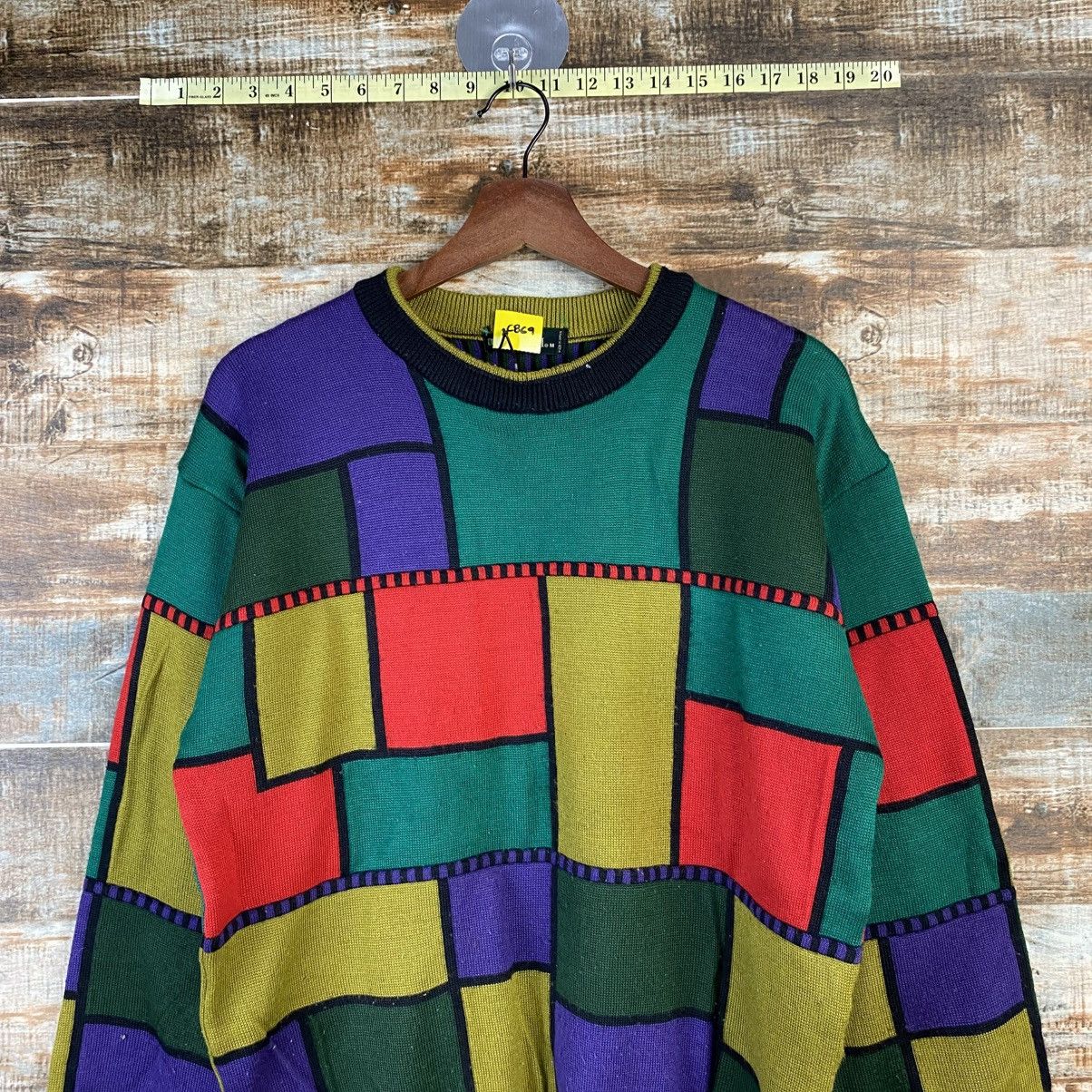Japanese Brand DL Viesten made in japan checkered Multicolor Knitwear #C869 Size US M / EU 48-50 / 2 - 2 Thumbnail