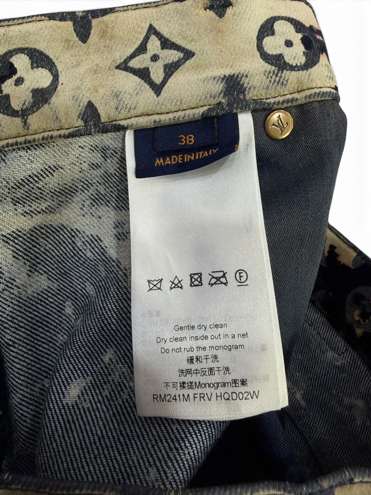 Louis Vuitton Louis Vuitton Fire Cloud Denim Monogram Jeans Size US 38 / EU 54 - 5 Thumbnail