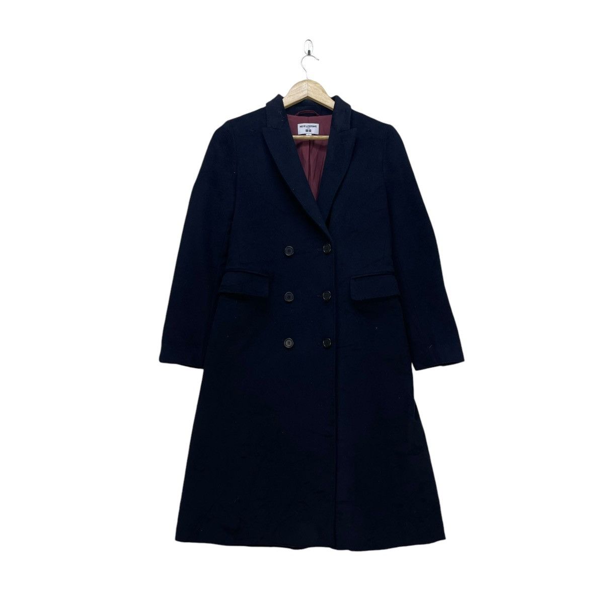 Autumn Cashmere × Designer Italian Designer Ines De La Fressange Long Coat Jacket Size S / US 4 / IT 40 - 2 Thumbnail