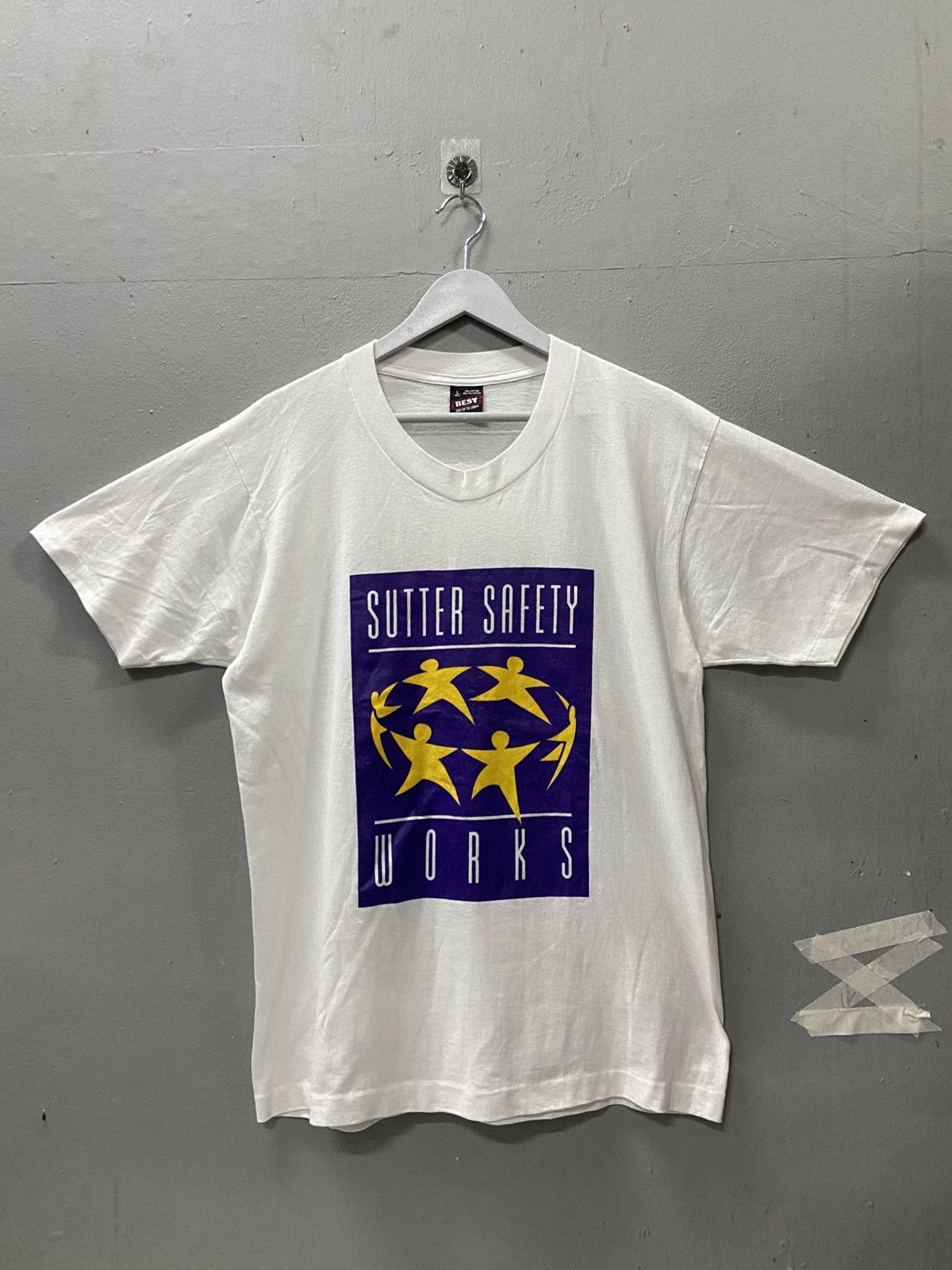 Vintage VINTAGE SUTTER SAFETY WORKS TEE SHIRT Size US L / EU 52-54 / 3 - 1 Thumbnail