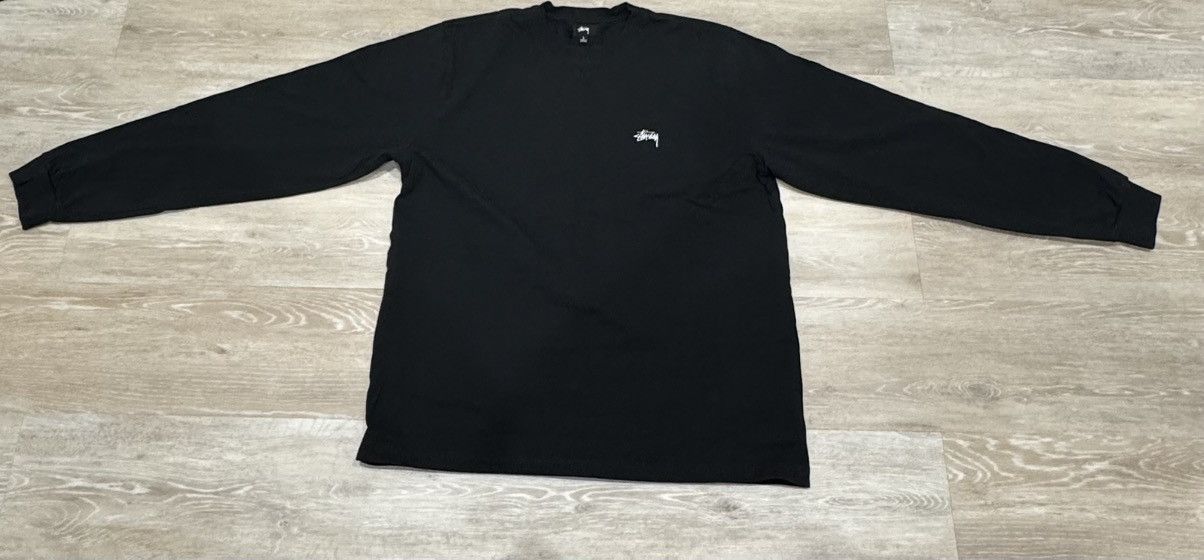 Stussy Stüssy Stock Logo Long Sleeve Black Size Large Size US L / EU 52-54 / 3 - 1 Thumbnail