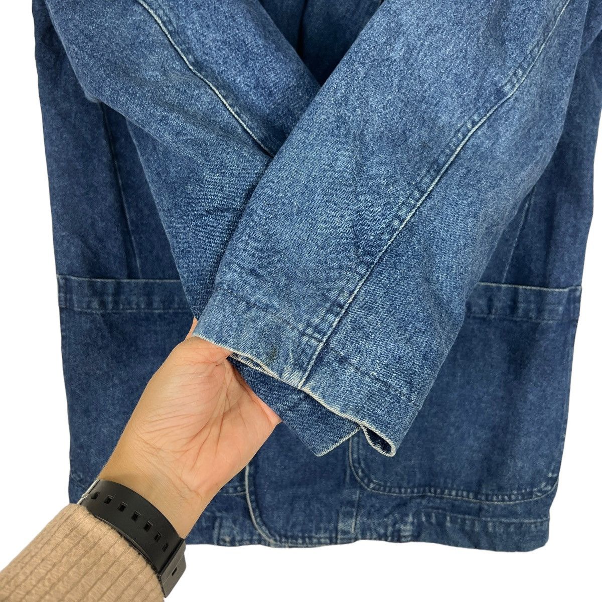 Mila Schon 🔥 SCHON DENIM BLAZER JACKET MADE IN ITALY Size US S / EU 44-46 / 1 - 13 Thumbnail