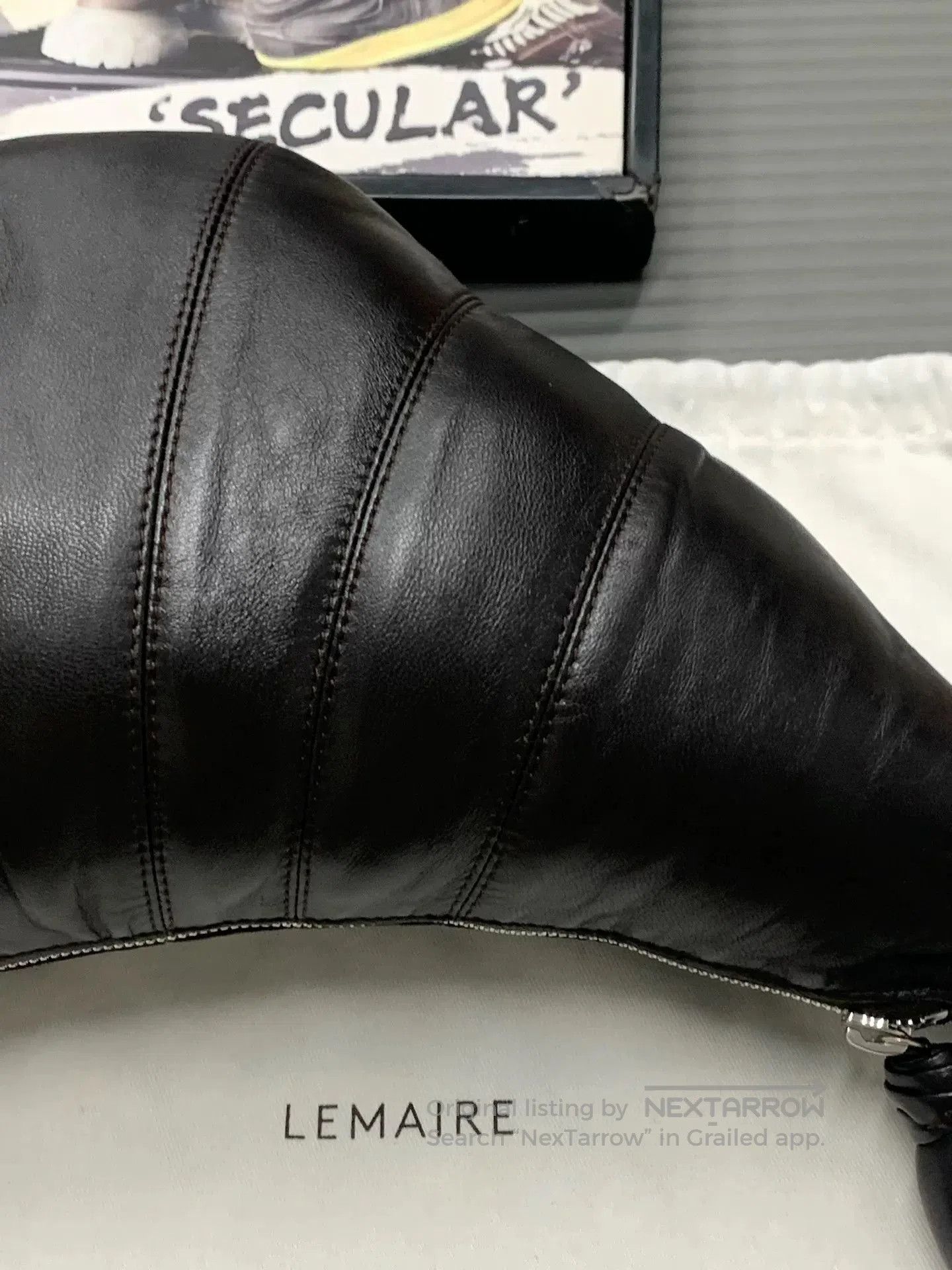 Lemaire Lemaire Medium Sheepskin Croissant Bag. Size ONE SIZE - 6 Thumbnail