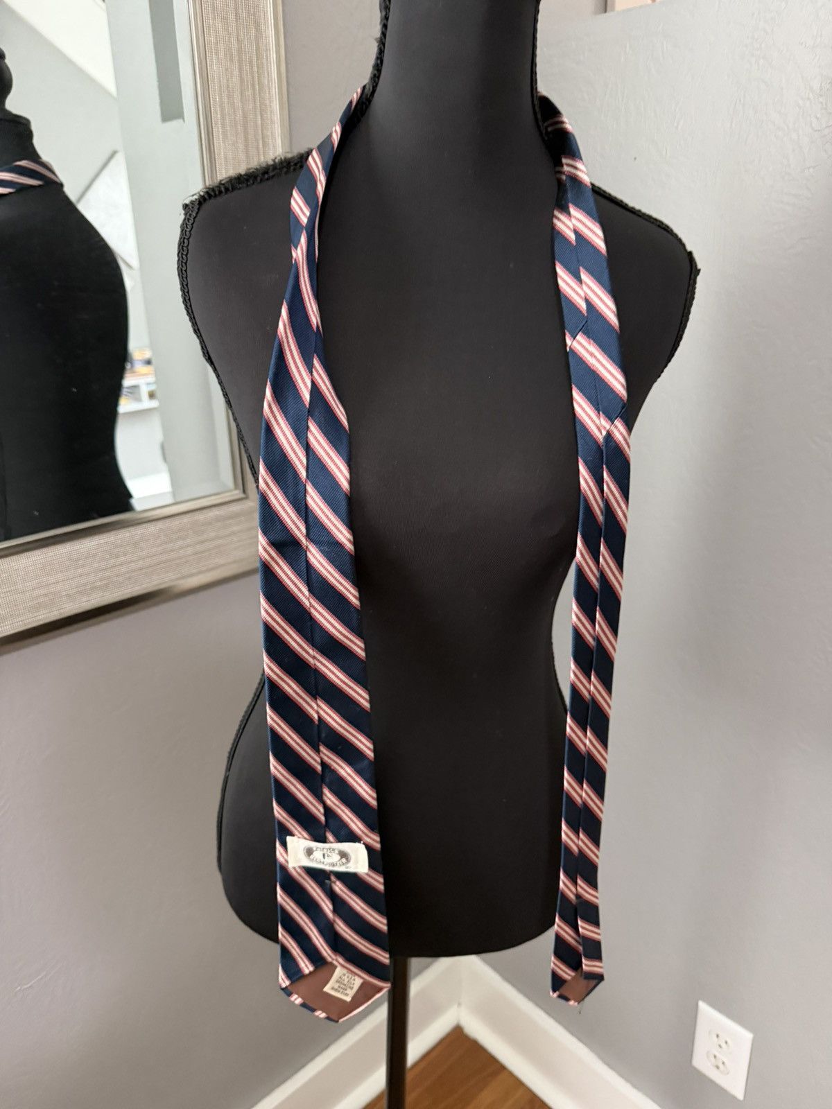 Bert Pulitzer VTG Bert Pulitzer Foley’s Striped Silk Neck Tie Size ONE SIZE - 2 Thumbnail