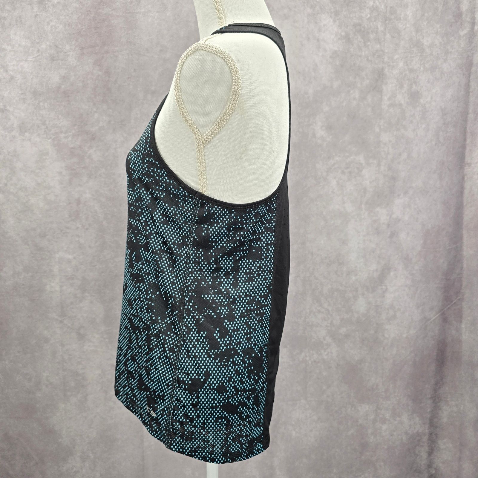 Champion Champion Black Blue Polka Dot Racerback Tank Top Small Size S / US 4 / IT 40 - 4 Thumbnail