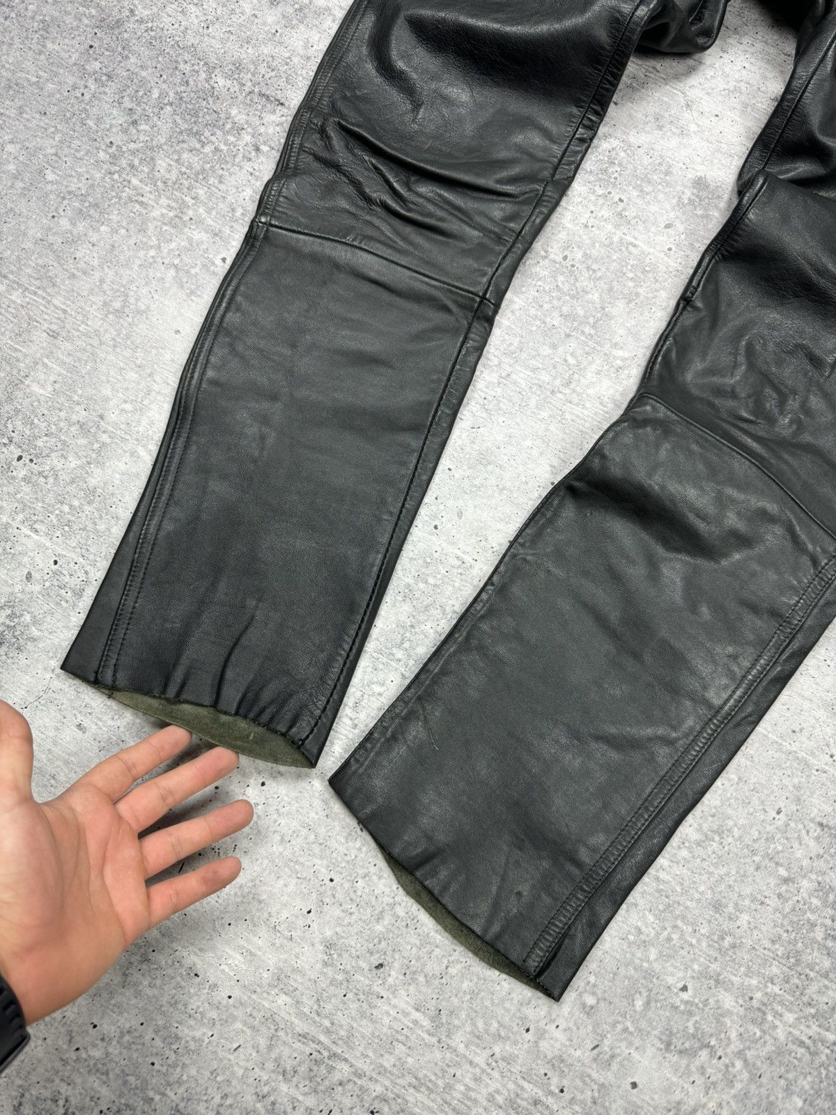 Genuine Leather × Vintage Vintage 90’s Y2K Style Casual Cowboy Genuine Leather Pants Size US 30 / EU 46 - 4 Thumbnail