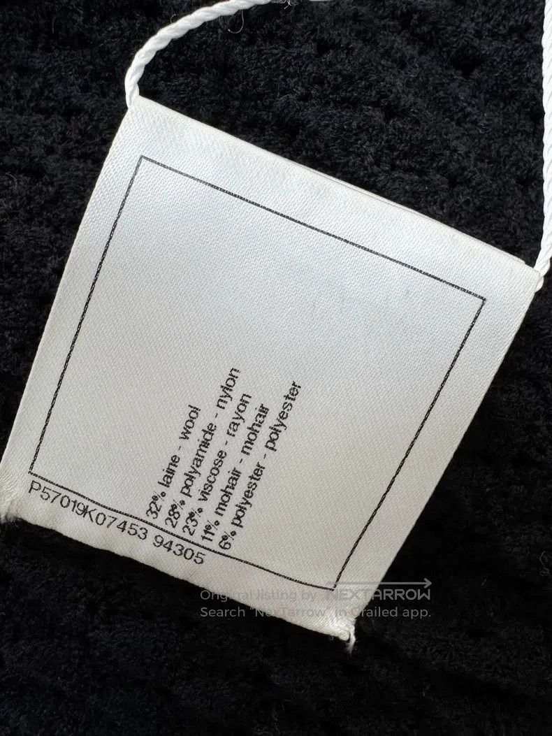 Chanel Chanel 17A Metropolis series black hollow knitted dress Size XS / US 0-2 / IT 36-38 - 8 Thumbnail