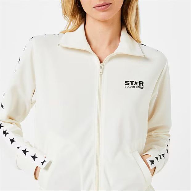 Golden Goose o1g2r1mq1024 Track Jacket in White & Black Size XS / US 0-2 / IT 36-38 - 4 Thumbnail