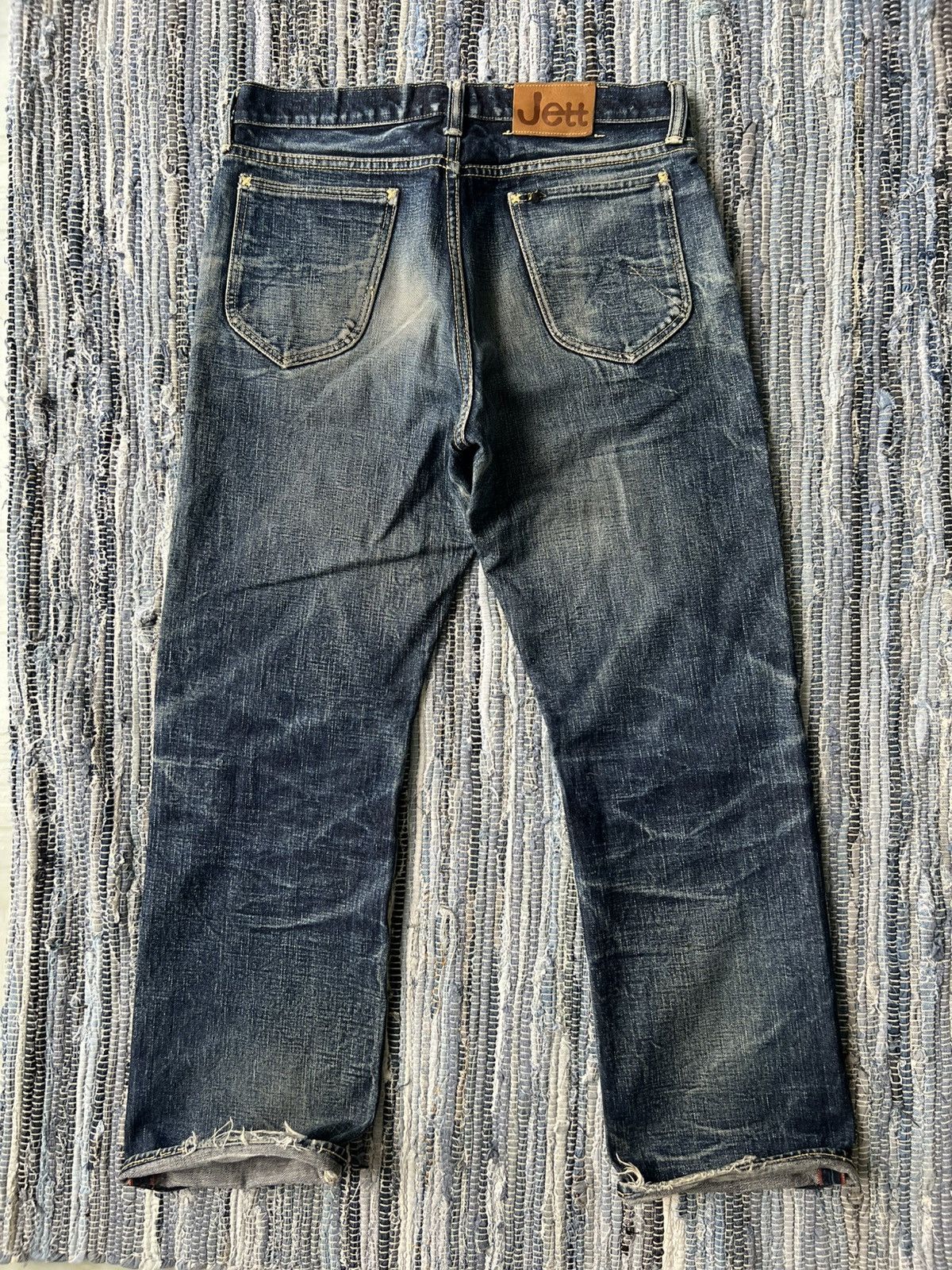 Samurai Jeans Vintage Jett Rink Texas 🇯🇵 Beautiful Fade Wear Selvaged Denim Size US 33 - 2 Thumbnail
