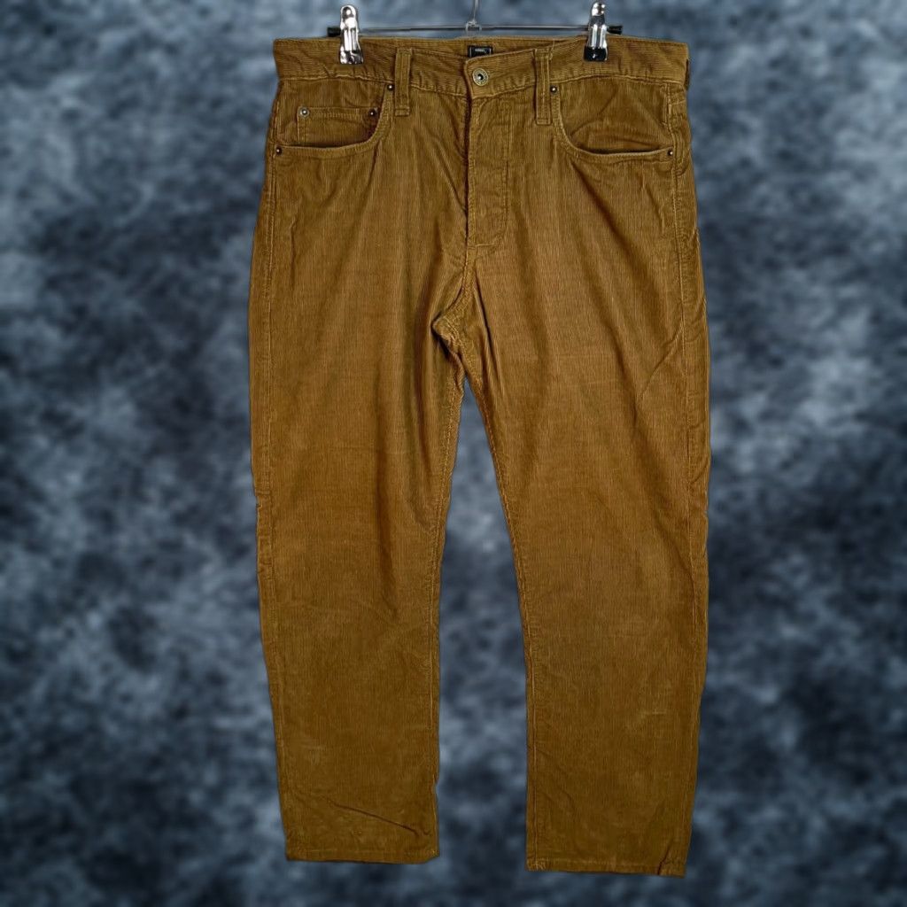 VINTAGE Glenn's Denim Chino Pants 31 Brown Cotton Corduroy Made in USA Mens