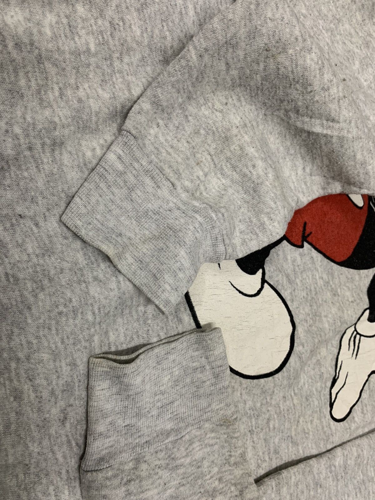 Disney 90s MICKEY MOUSE SWEATSHIRT MIRROR PRINT RARE Size US L / EU 52-54 / 3 - 10 Thumbnail
