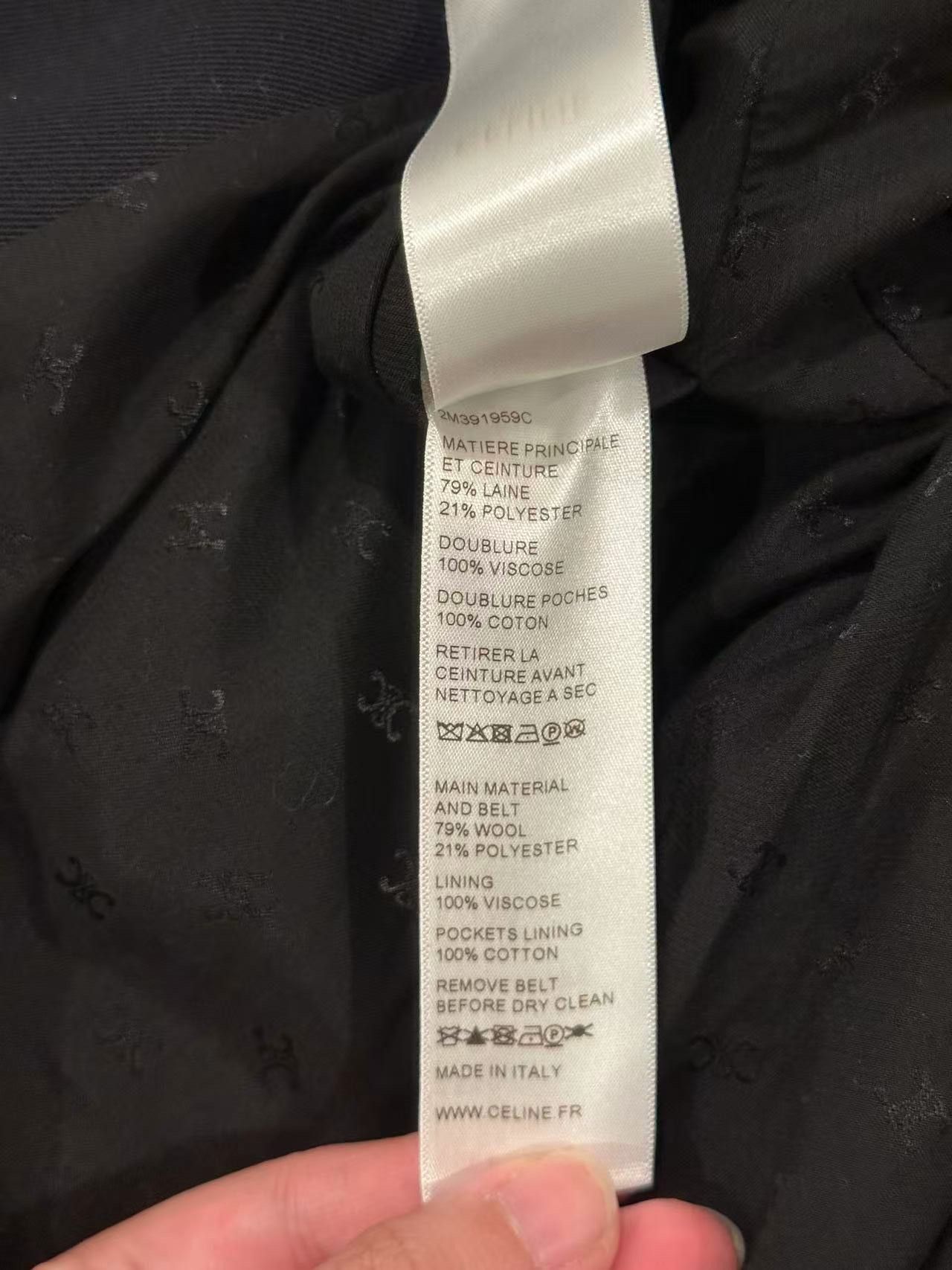 Celine Celine Western Trench Coat in Gabardine RARE Size US M / EU 48-50 / 2 - 9 Thumbnail