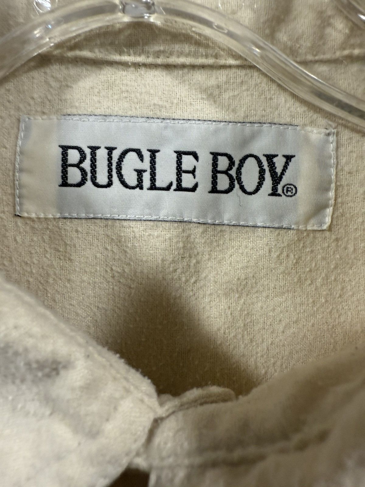 Bugle Boy Vintage Cream Bugle Boy Button Down Shirt 90s Style Size US M / EU 48-50 / 2 - 3 Thumbnail