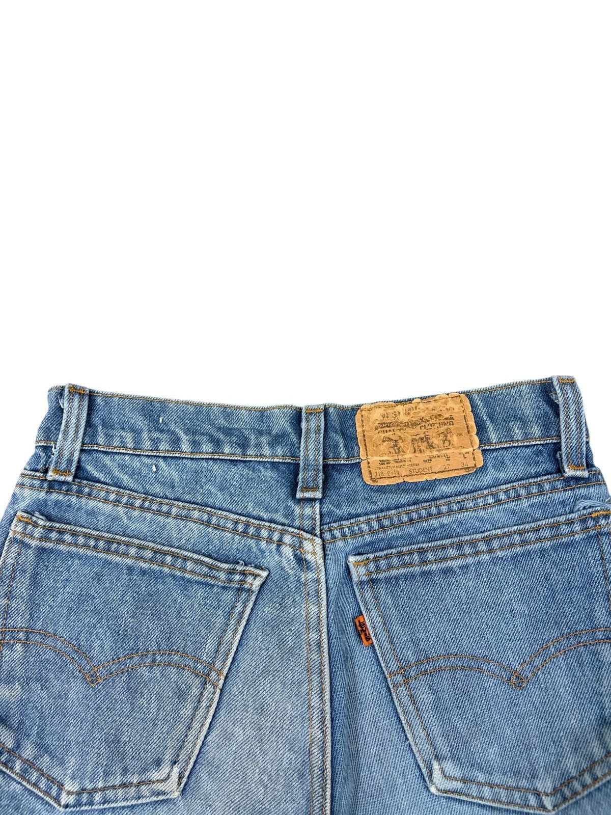 Levi's Vintage 70s Levis 718 Student Orange Tab Shorts Jeans Size US 26 / EU 42 - 5 Thumbnail