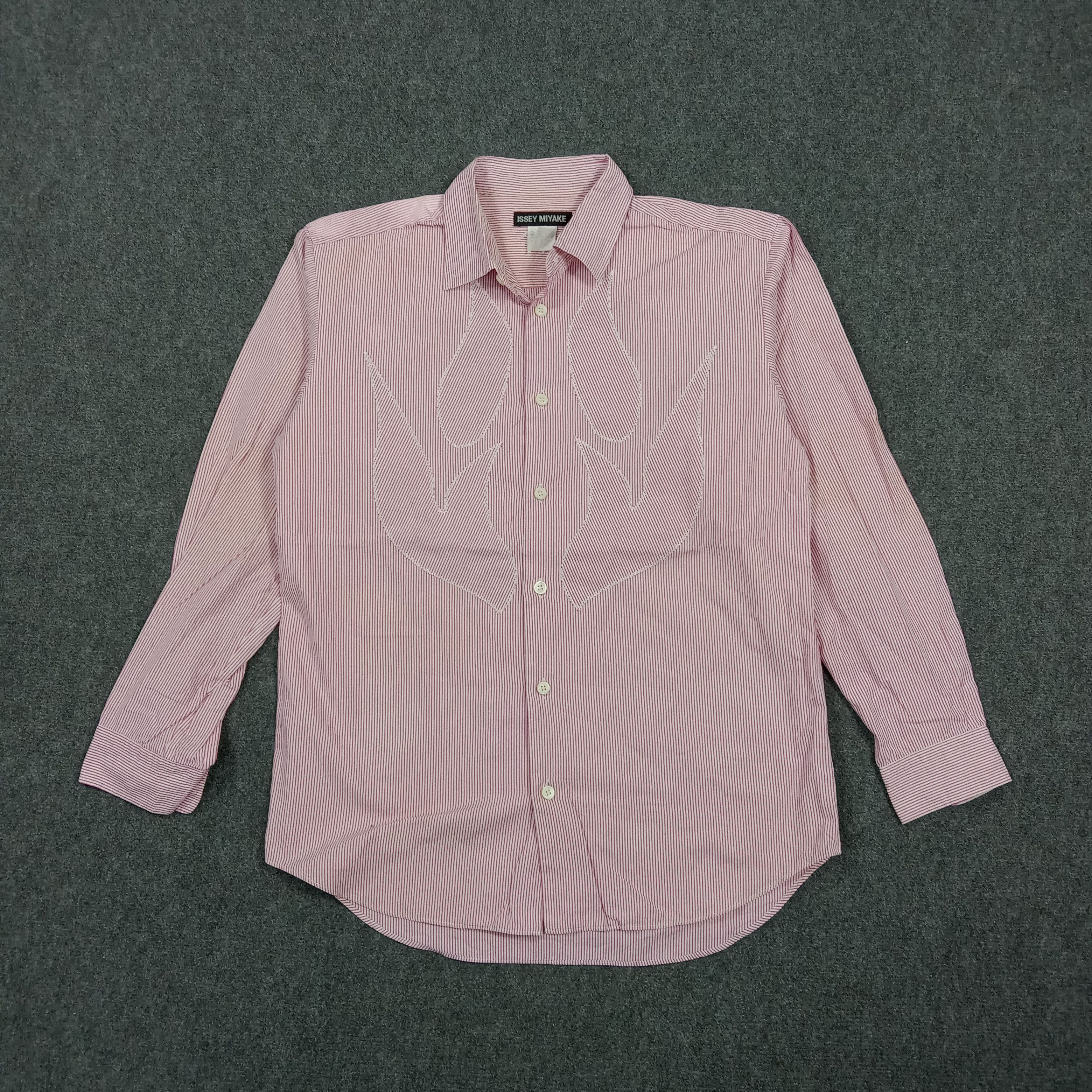 Issey Miyake Issey Miyake Japanese Designer Striped Shirt C294N73 Size US M / EU 48-50 / 2 - 1 Thumbnail