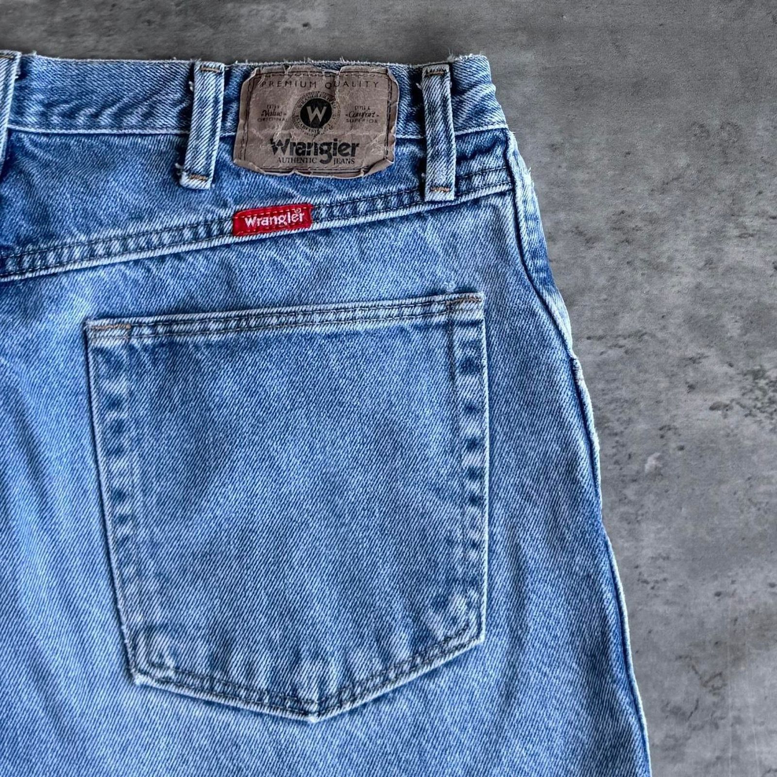 Carhartt × Vintage Vintage Y2K Wrangler Baggy Skater Grunge Tech Denim Jeans Size US 34 / EU 50 - 3 Thumbnail