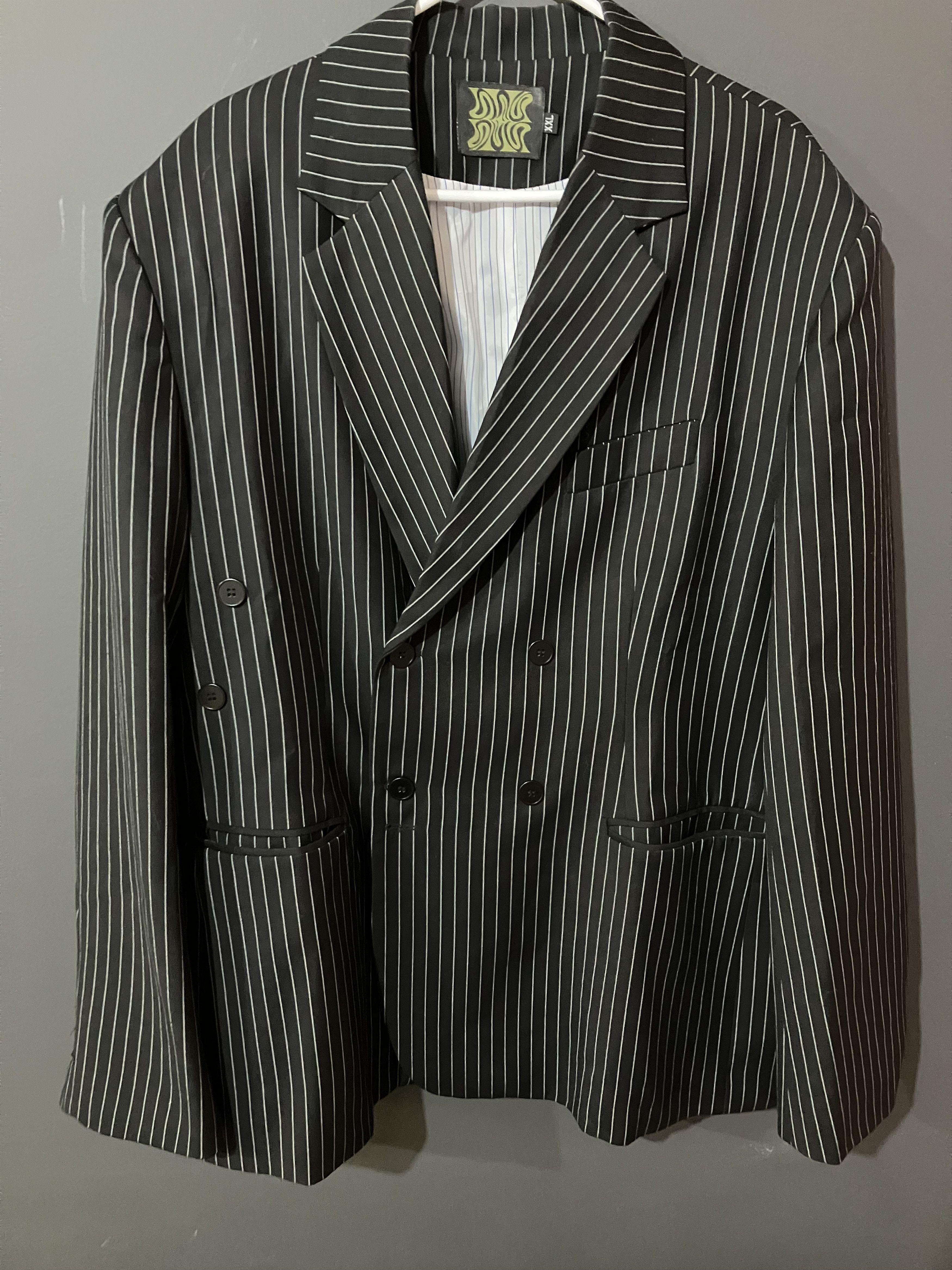 Japanese Brand Striped Men's Suit Set Size 44R - 1 Preview