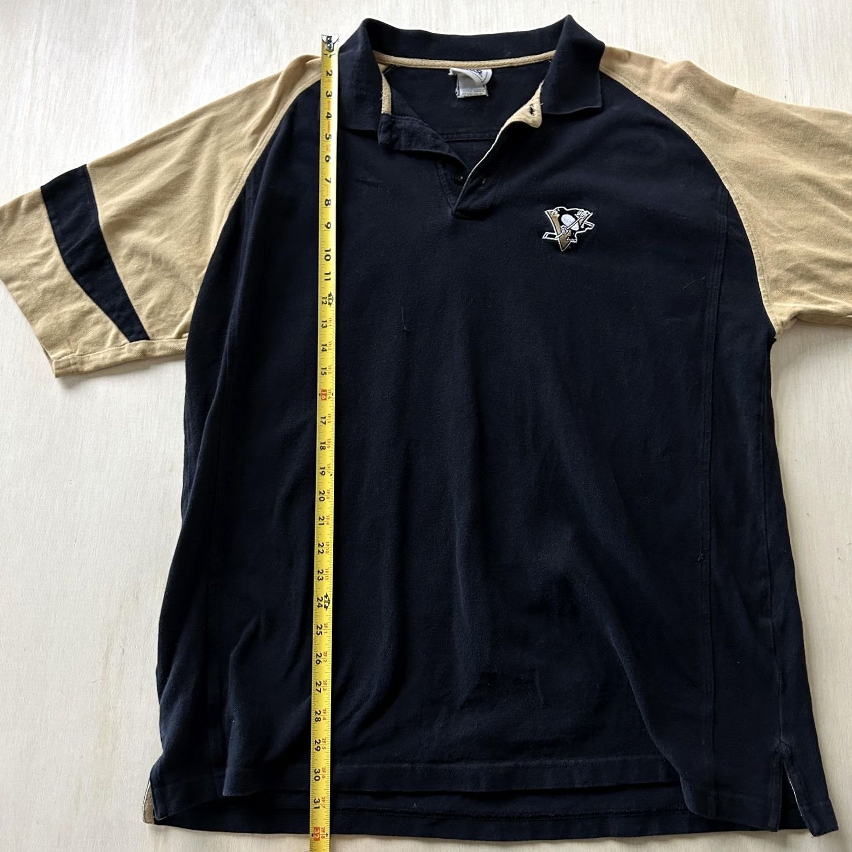 NHL Vintage VF Imagewear Pittsburgh Penguins Polo Mens 2XL Black NHL Hockey Shirt Size US XXL / EU 58 / 5 - 5 Thumbnail