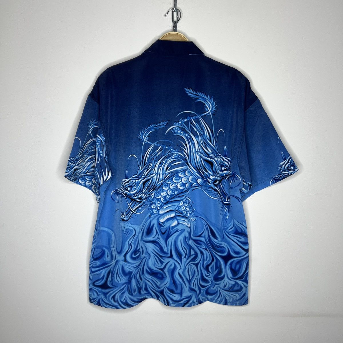 Japanese Brand × Vintage Vintage Japanese Crazy Shirt Dragon Summer Overprint 90s Size US XL / EU 56 / 4 - 6 Thumbnail