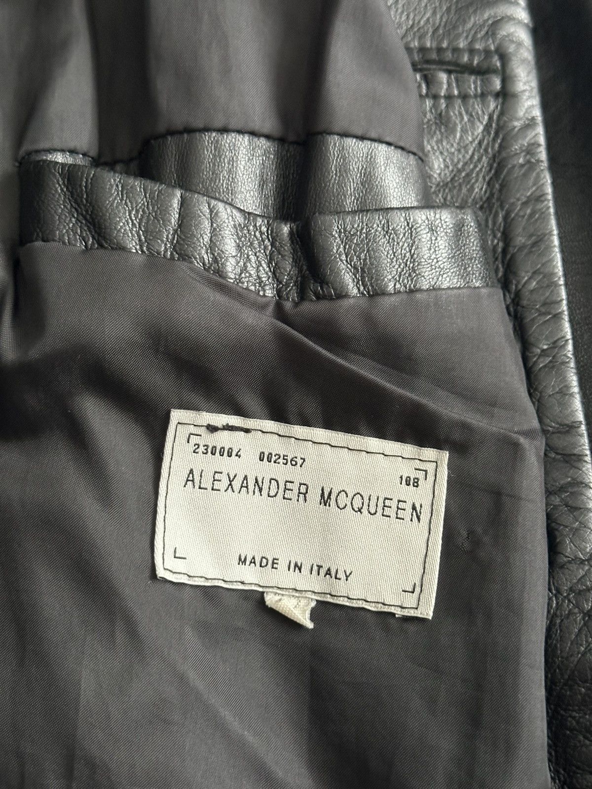 Alexander McQueen Alexander McQueen 90’s Long Leather Coat Size US L / EU 52-54 / 3 - 8 Thumbnail