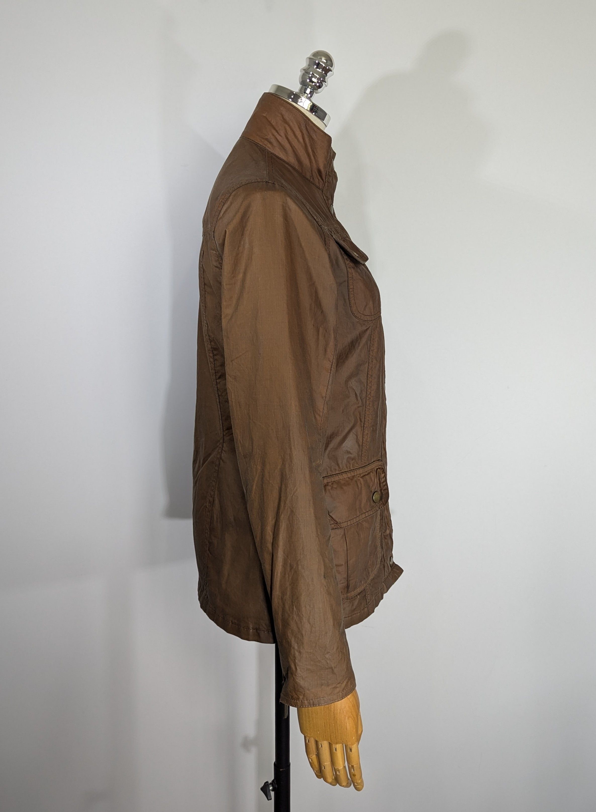 Barbour Barbour Emma Waxed Women's Jacket Brown Waxed Cotton Size S / US 4 / IT 40 - 10 Thumbnail