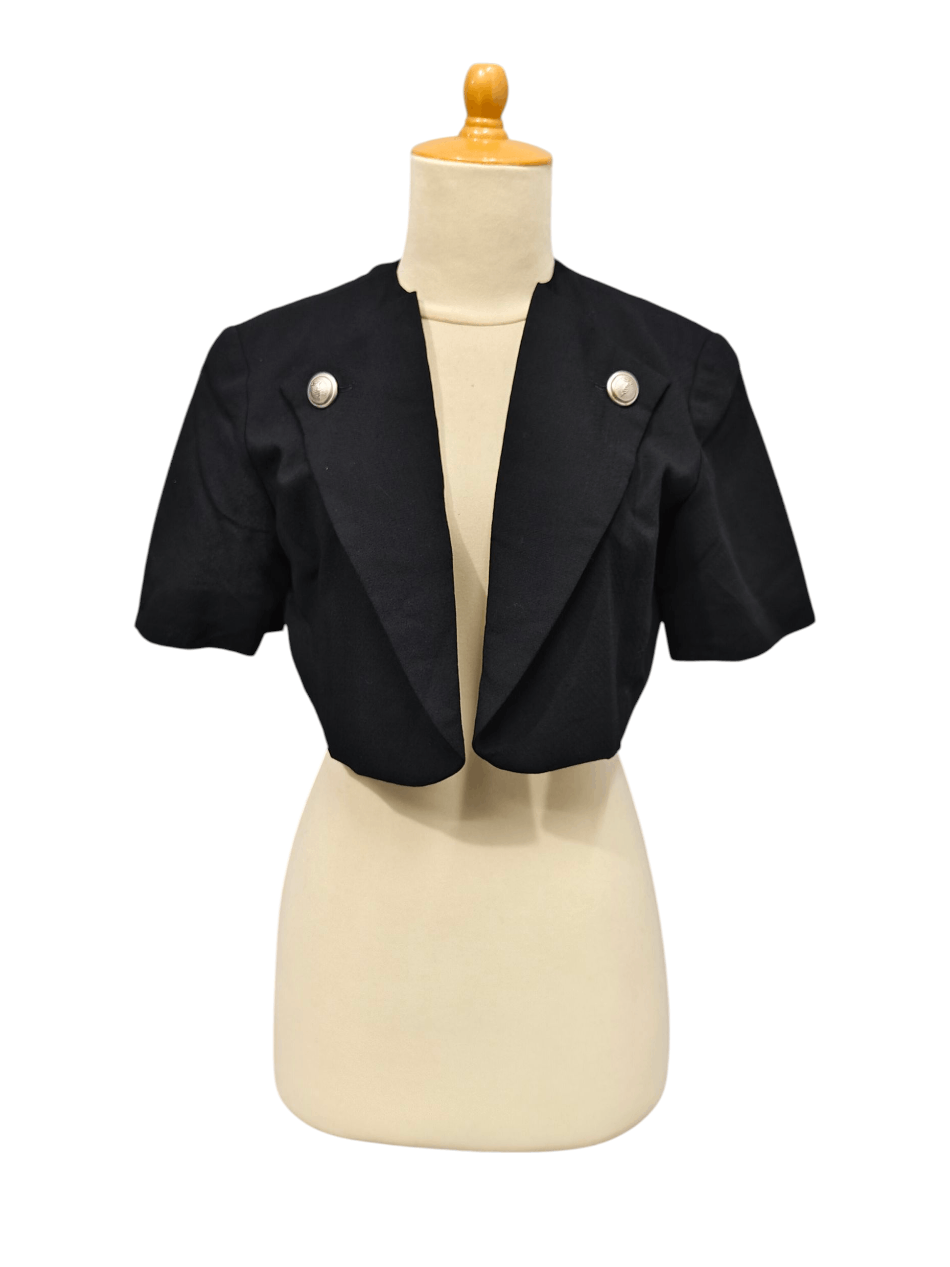 Trussardi 90s Trussardi- Minimalist Tailored Bolero Blazer Jacket Size M / US 6-8 / IT 42-44 - 1 Thumbnail